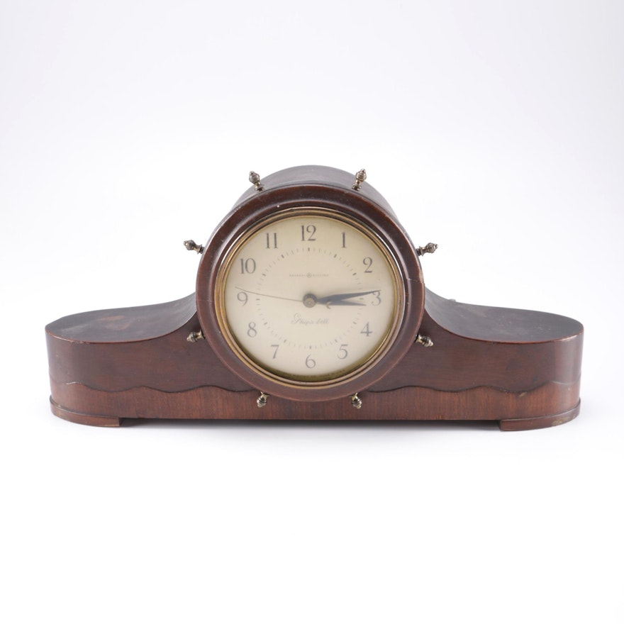 General Electric Ships Bell Mantel Clock