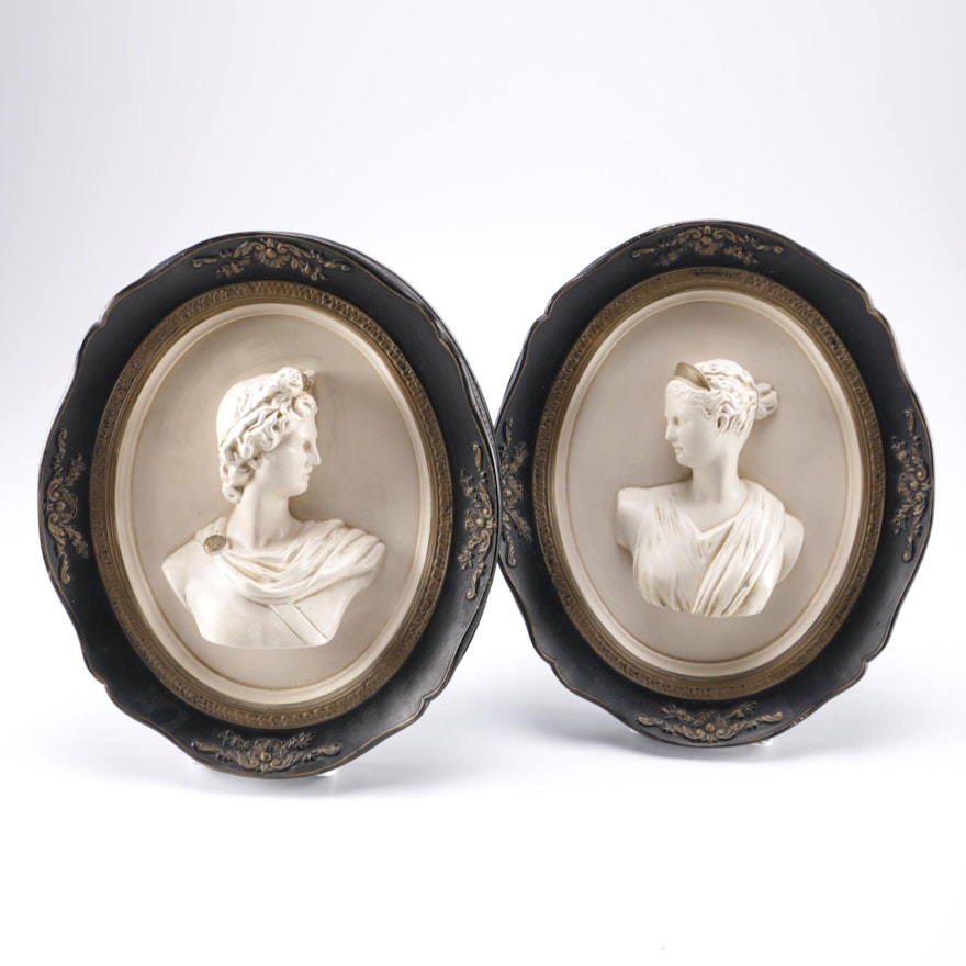 Alexander Backer Co. Chalkware Cameos