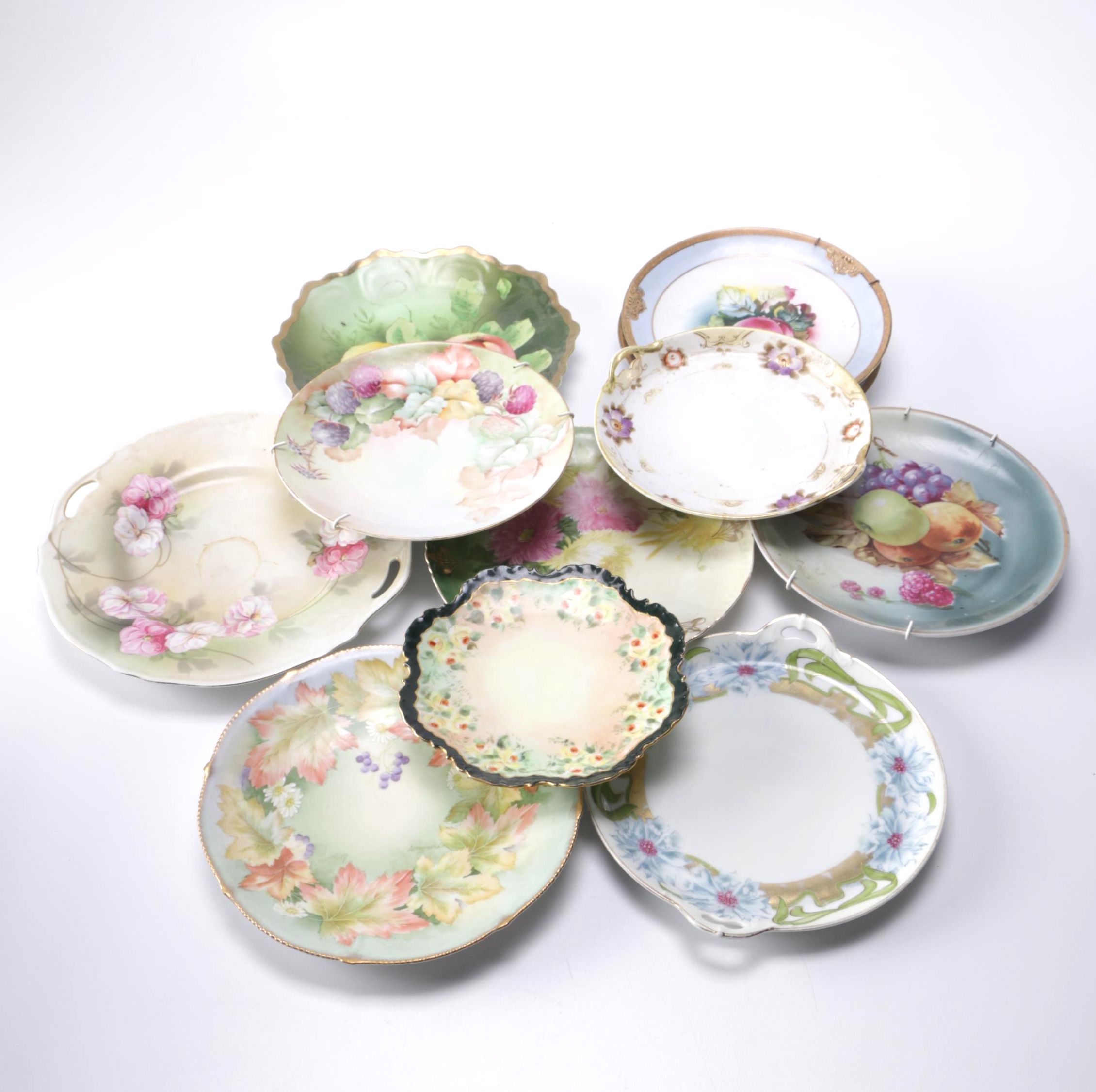 Hand-Painted Porcelain Plates