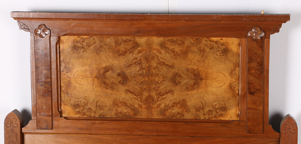 Vintage Walnut Full Size Bed Frame