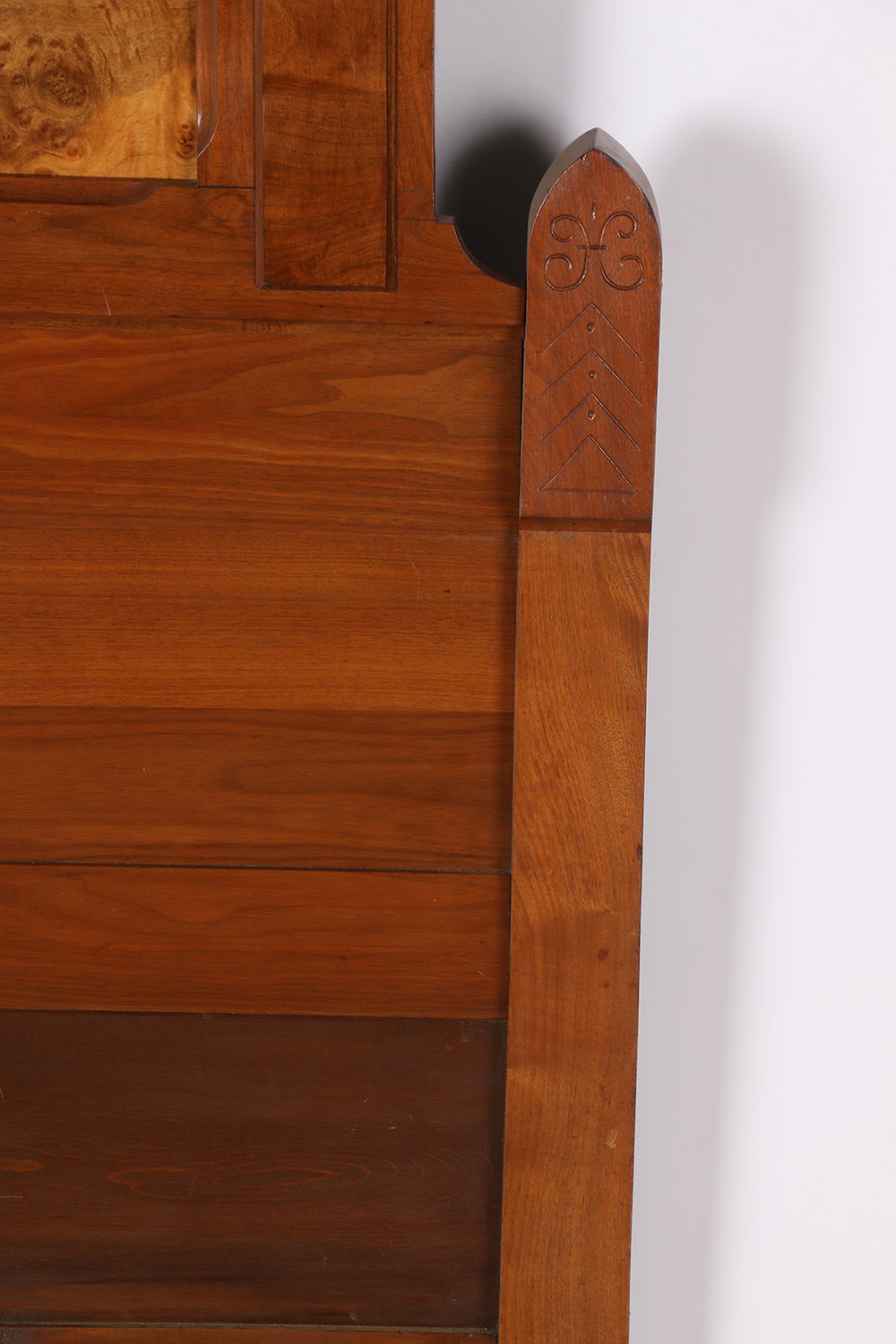 Vintage Walnut Full Size Bed Frame