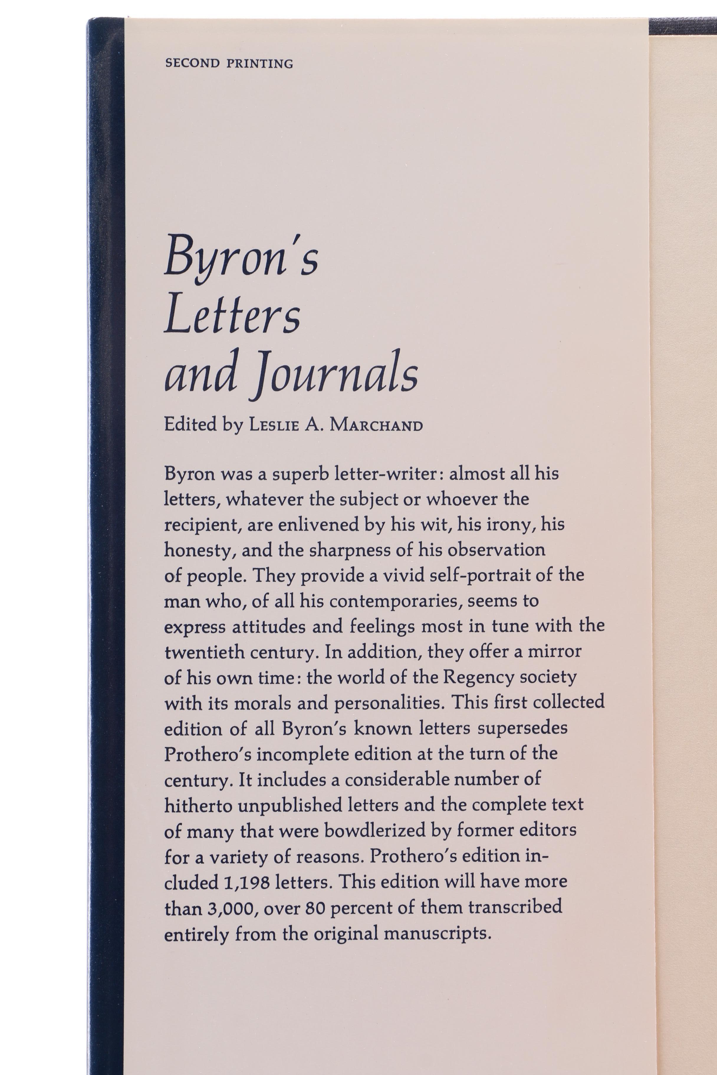 "Byron's Letters & Journals" Twelve Volume Collection