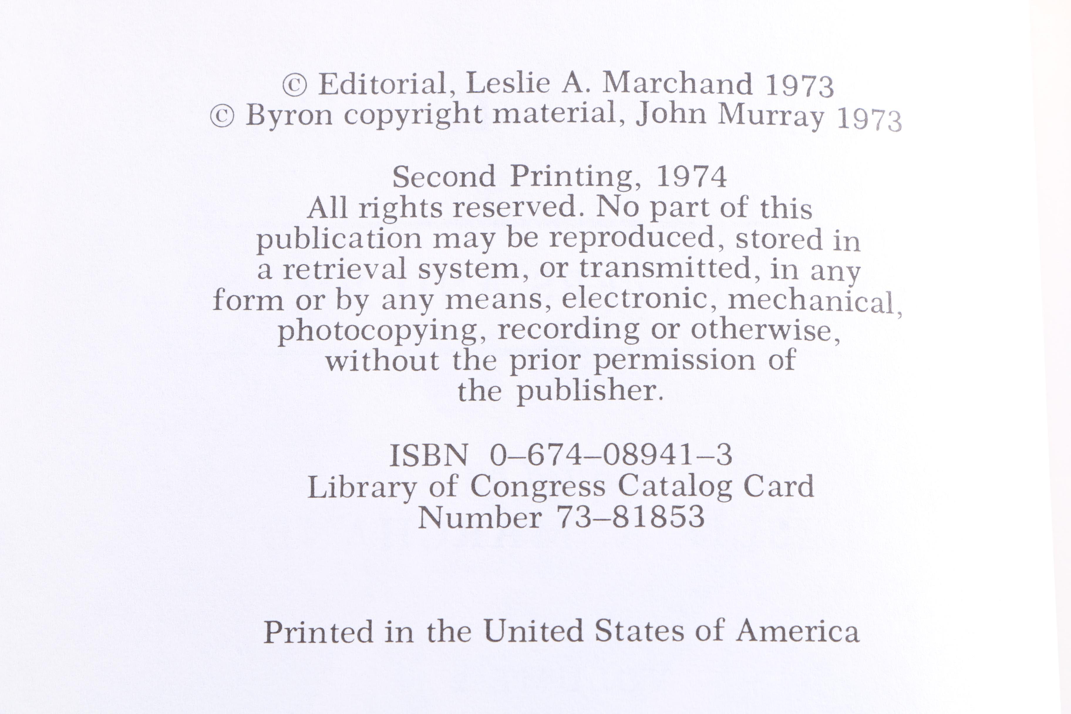 "Byron's Letters & Journals" Twelve Volume Collection