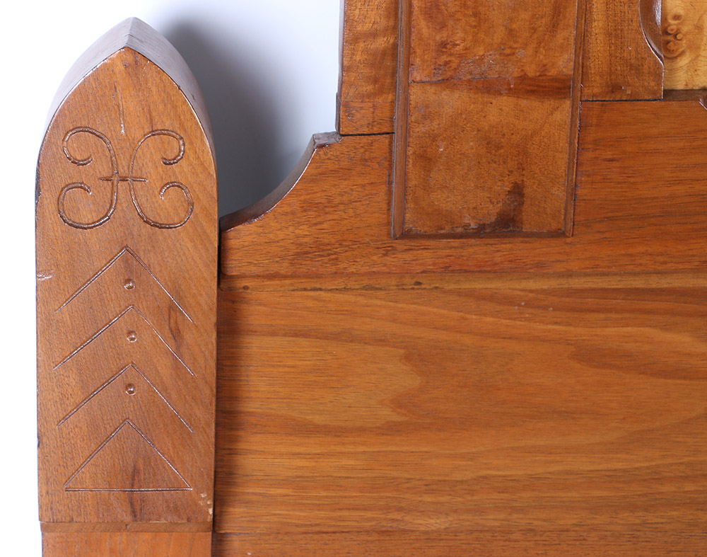 Vintage Walnut Full Size Bed Frame