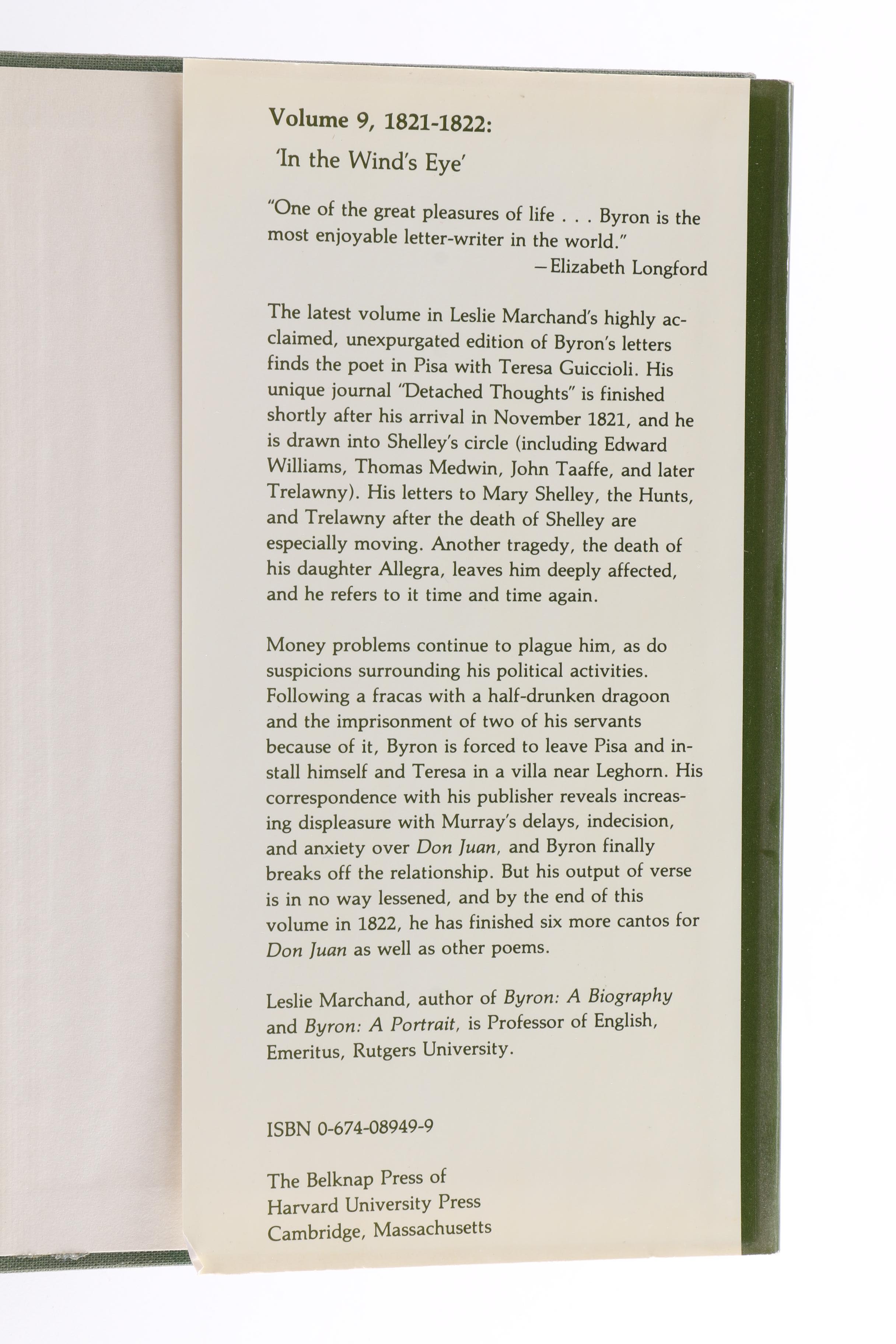 "Byron's Letters & Journals" Twelve Volume Collection