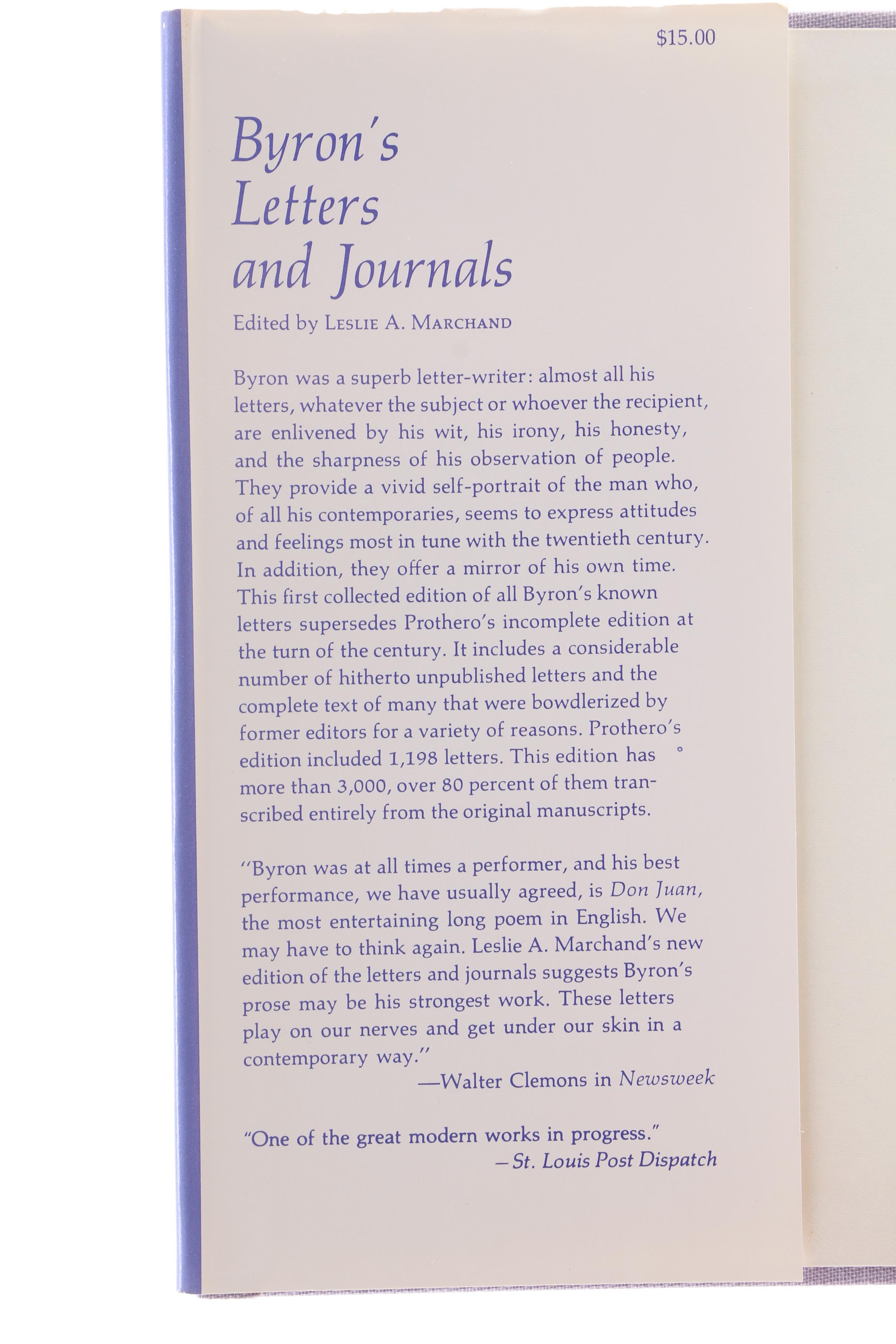 "Byron's Letters & Journals" Twelve Volume Collection