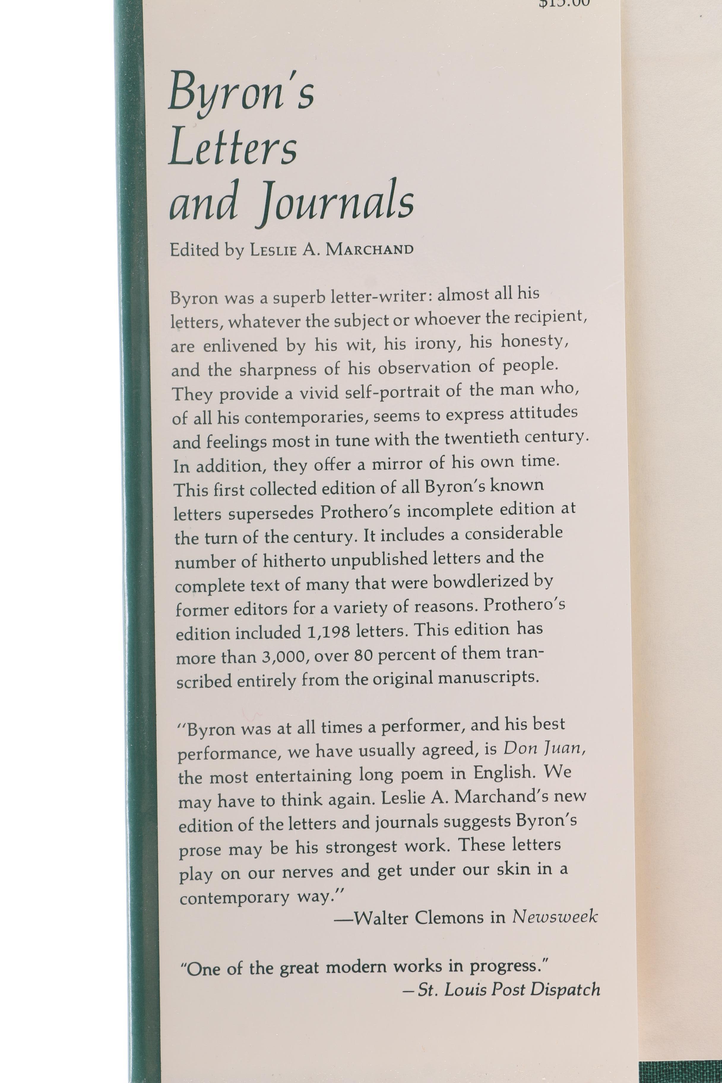 "Byron's Letters & Journals" Twelve Volume Collection