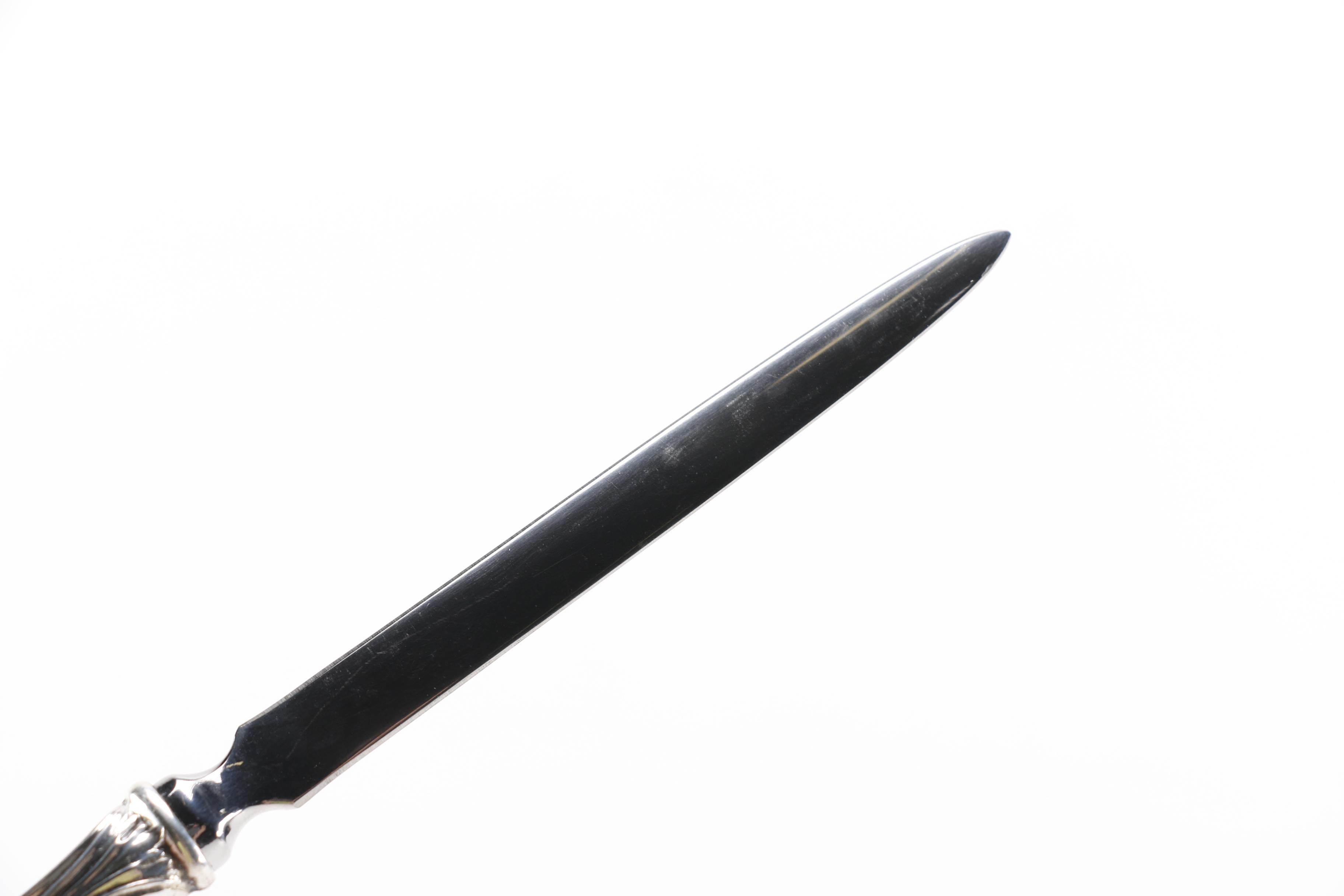 Wallace Silversmiths "Lion" Sterling Handled Letter Opener