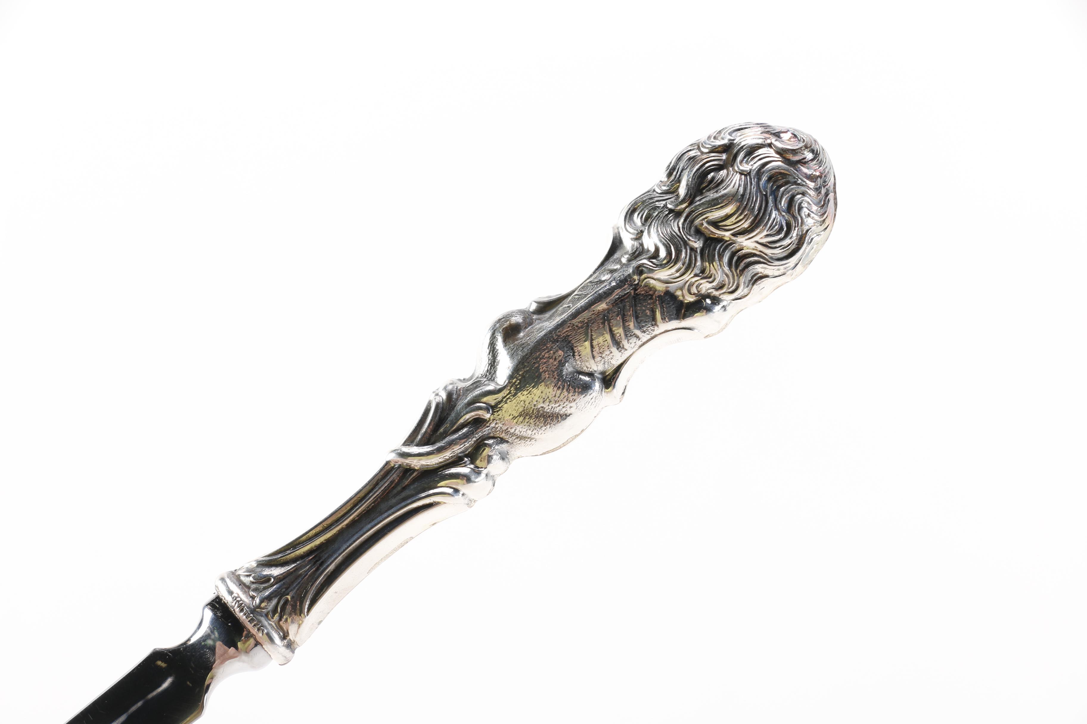 Wallace Silversmiths "Lion" Sterling Handled Letter Opener