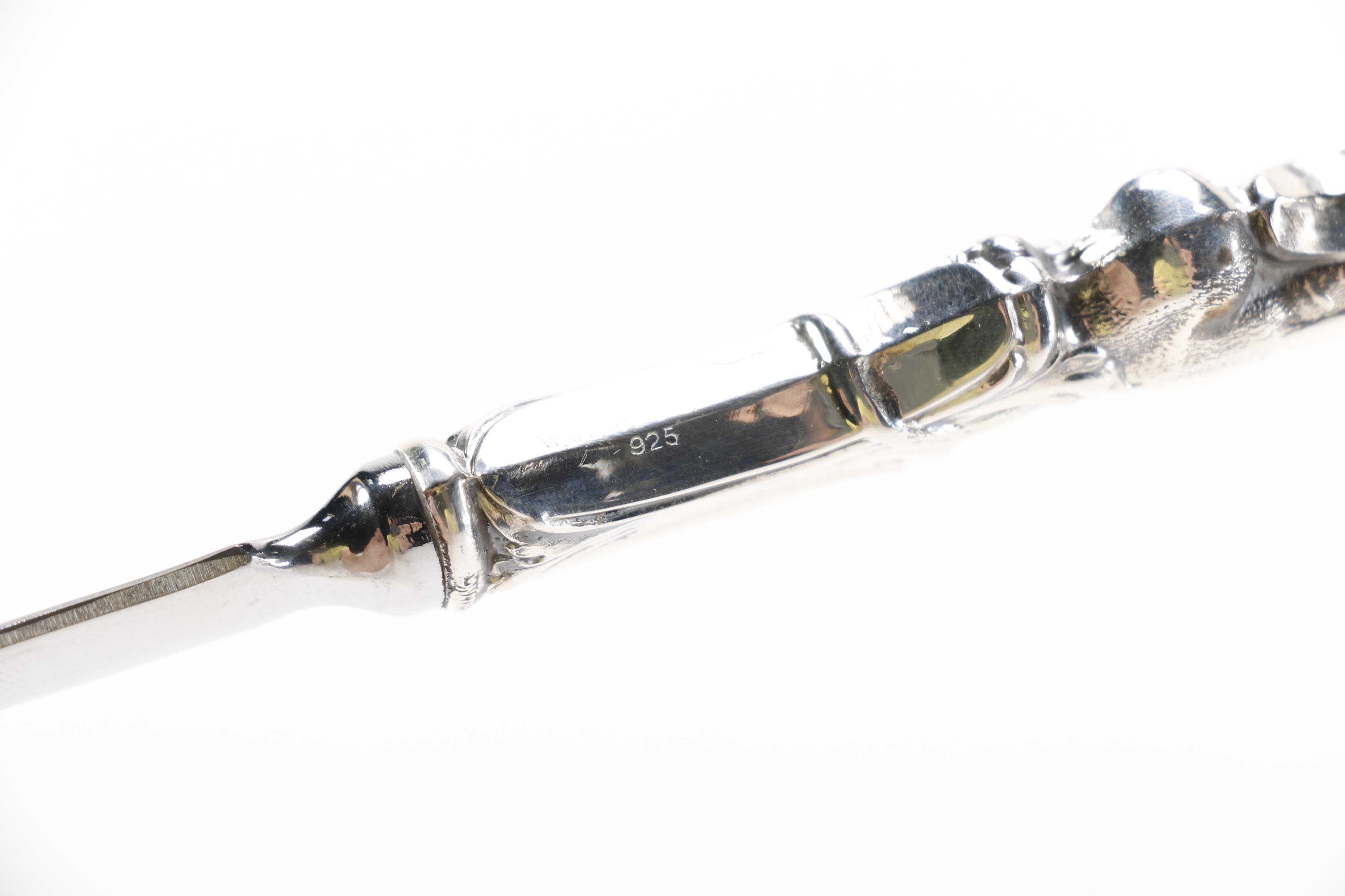 Wallace Silversmiths "Lion" Sterling Handled Letter Opener