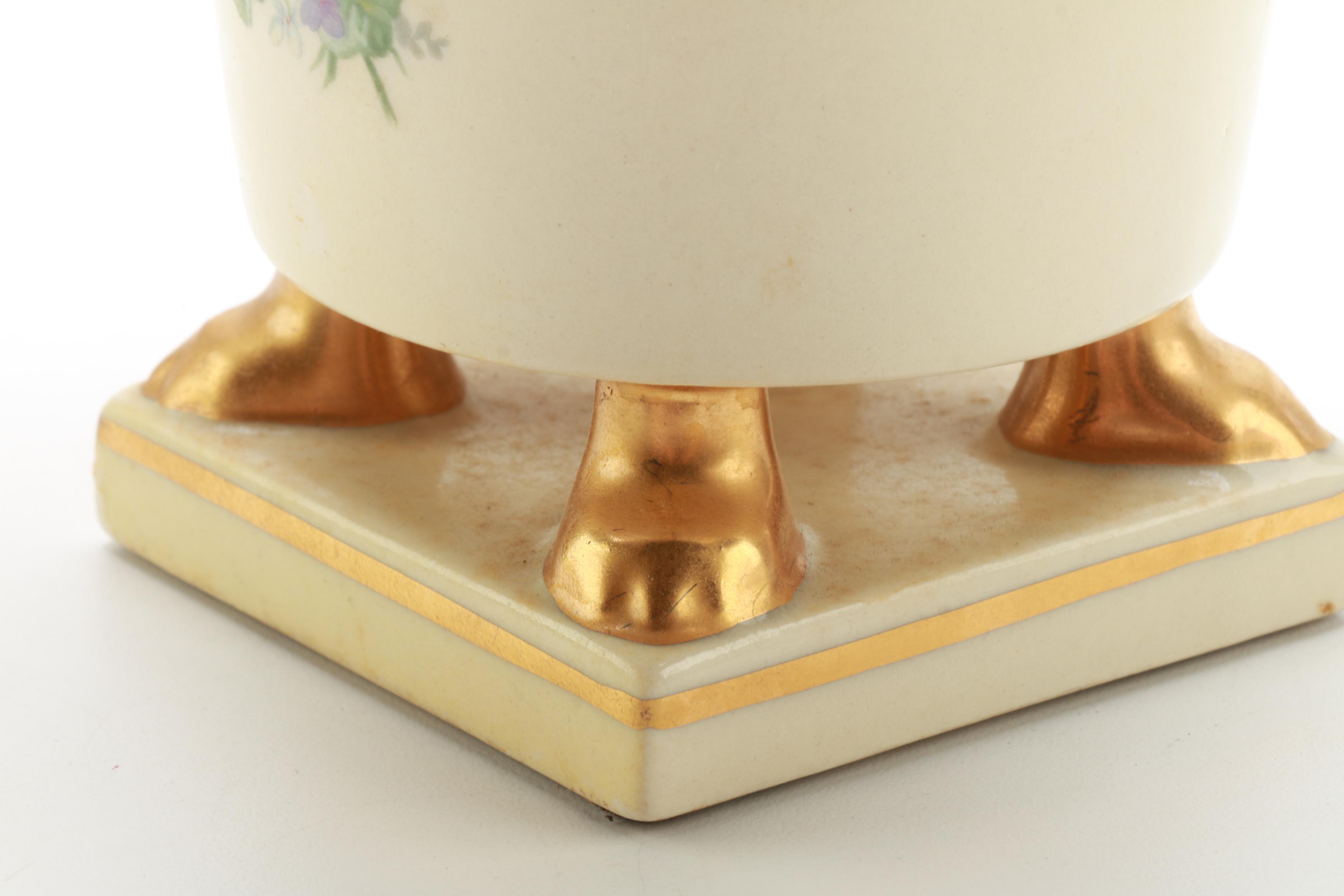 Floral Ceramic and Porcelain Pieces