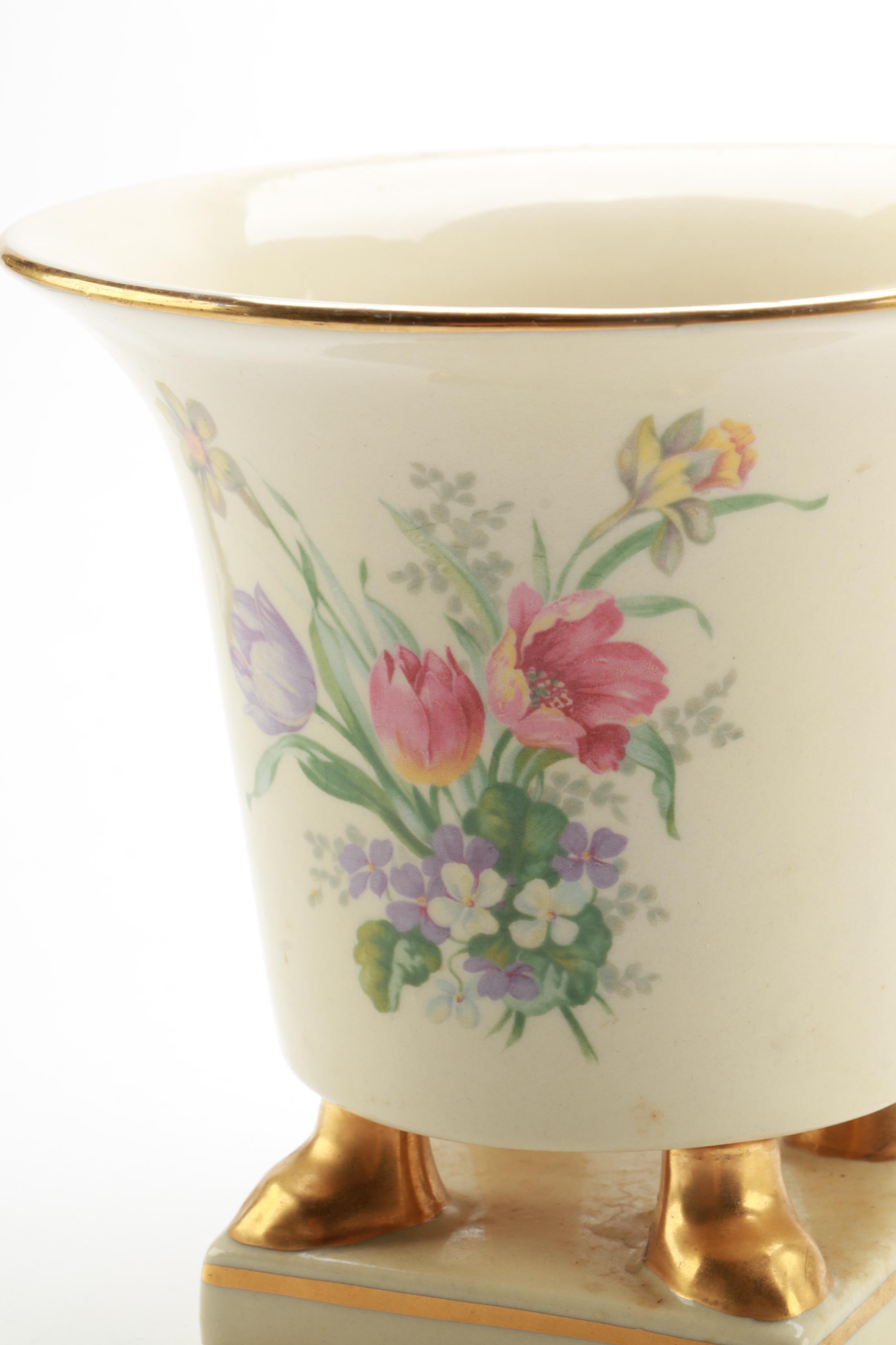 Floral Ceramic and Porcelain Pieces