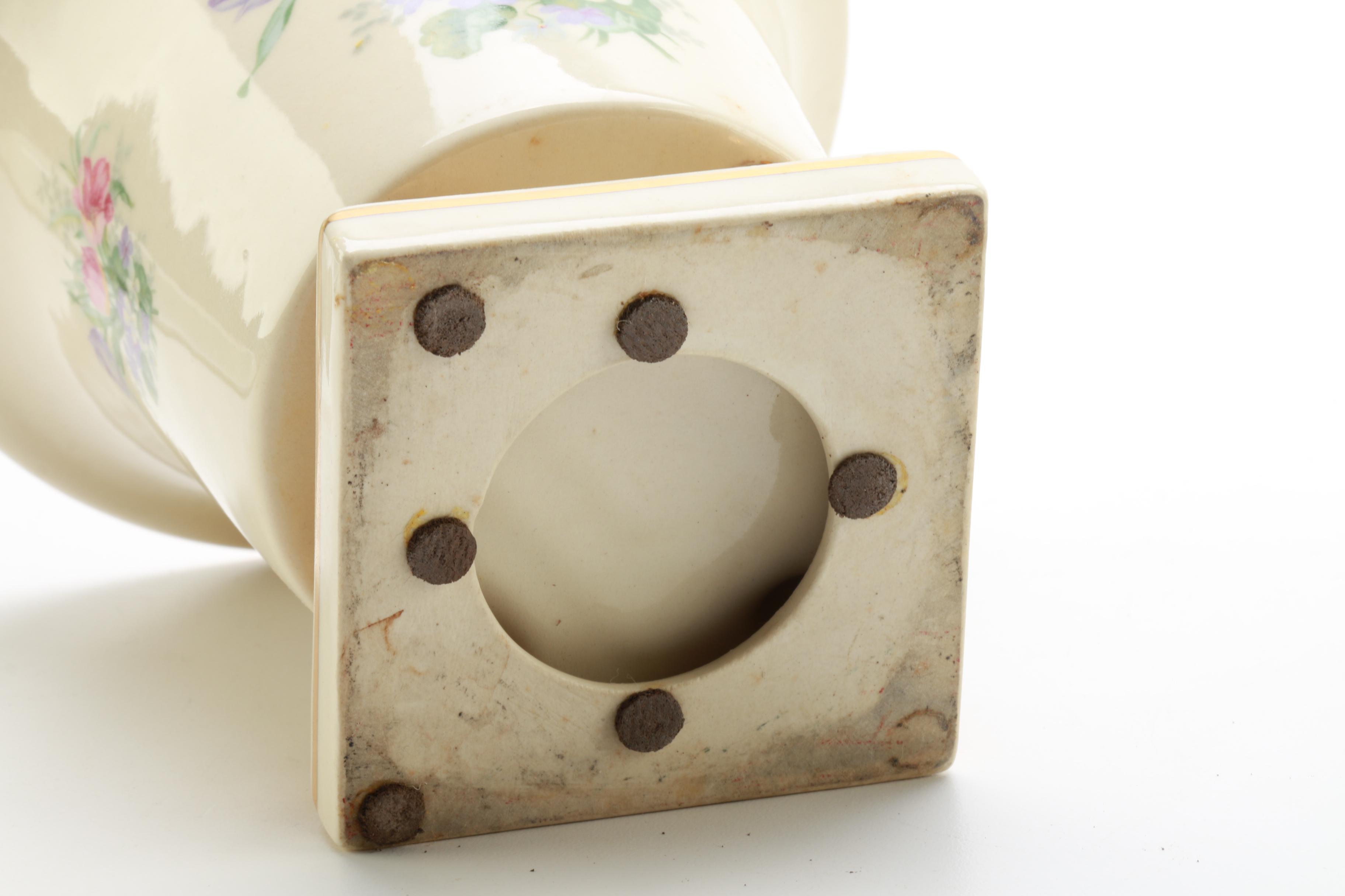 Floral Ceramic and Porcelain Pieces