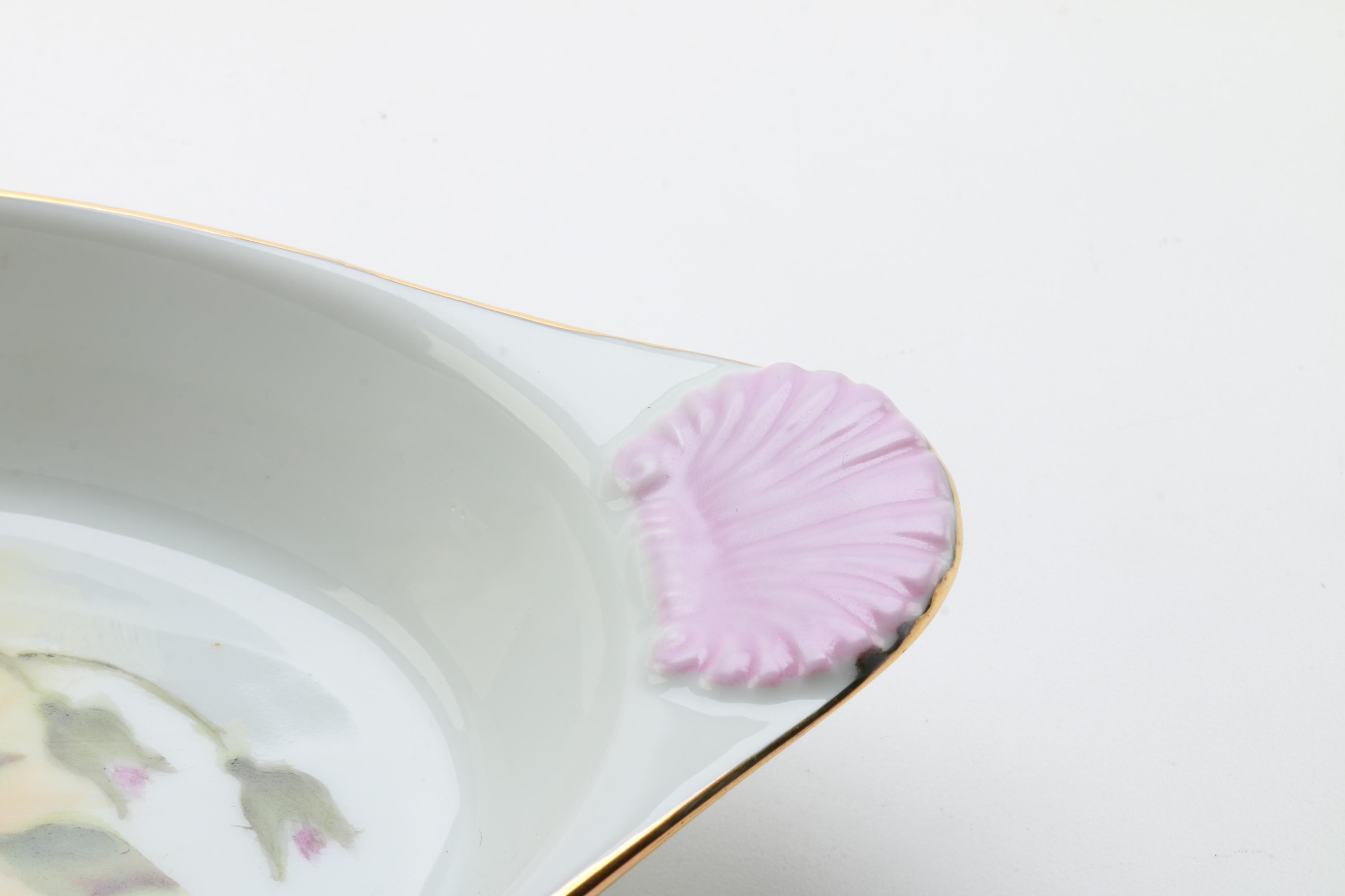 Floral Ceramic and Porcelain Pieces