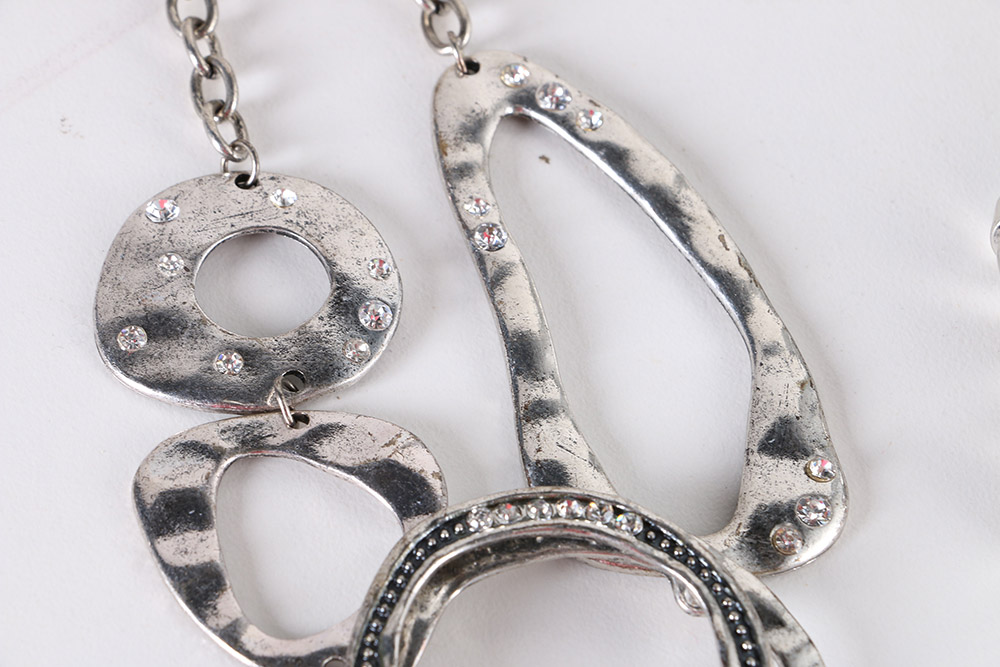 Collection of Silver Tone Costume Jewelry