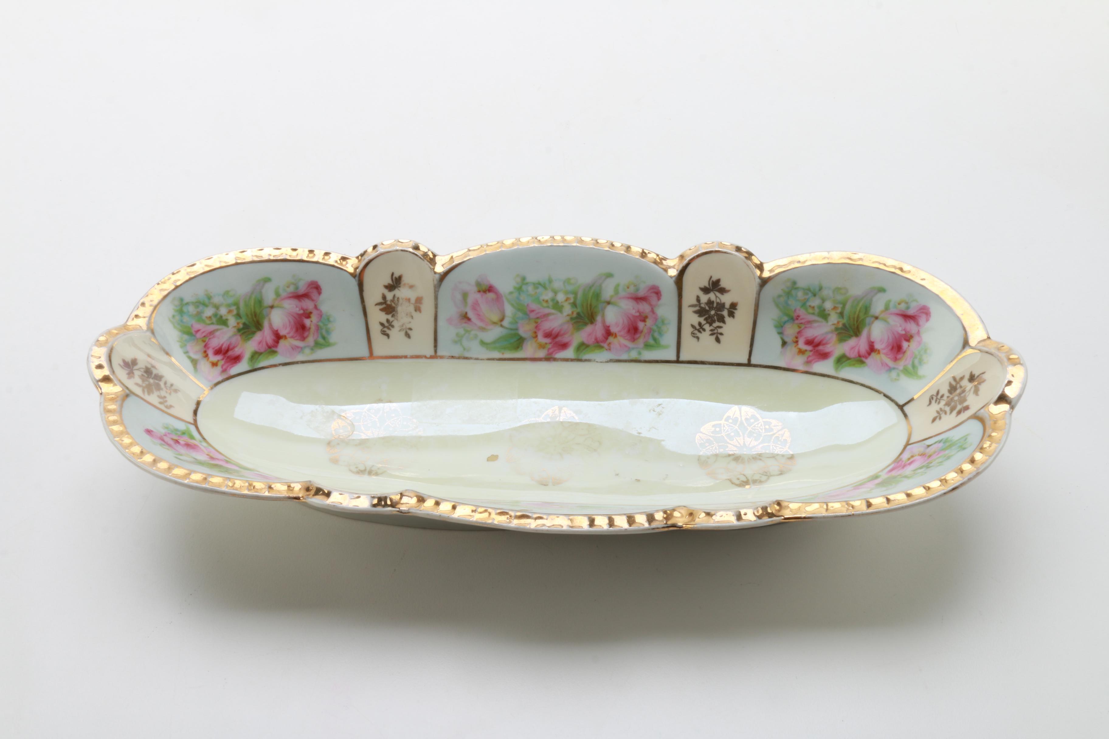 Floral Ceramic and Porcelain Pieces