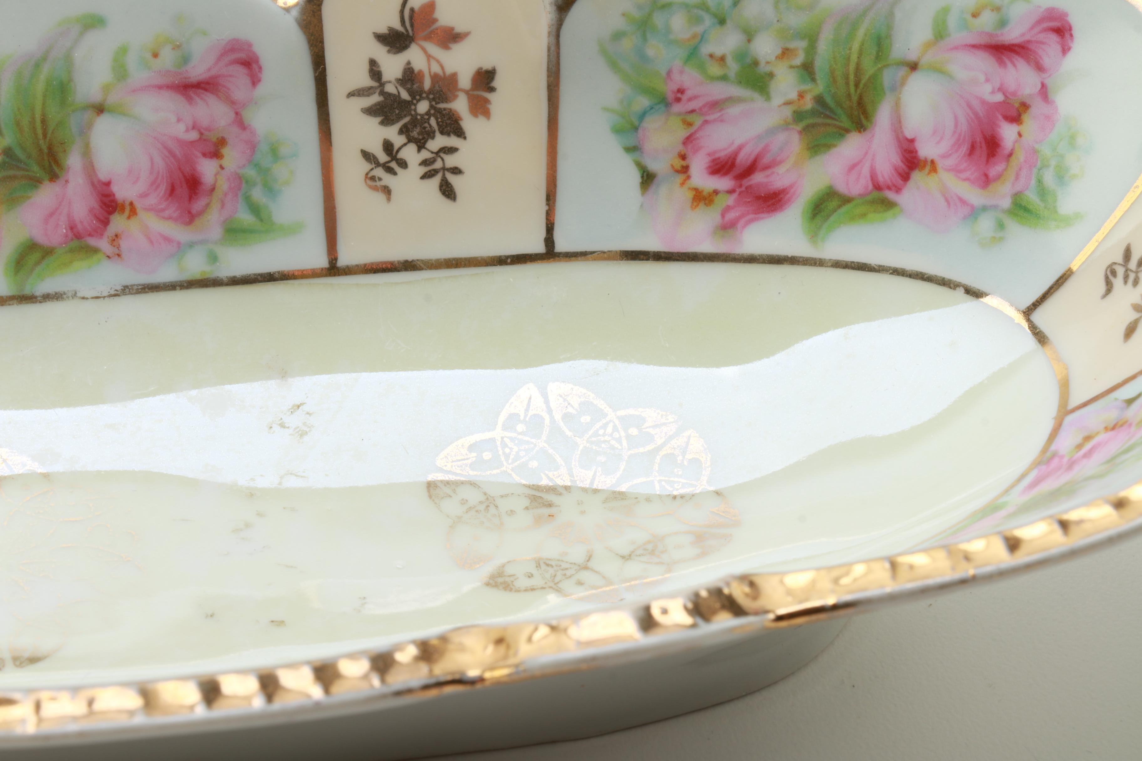 Floral Ceramic and Porcelain Pieces