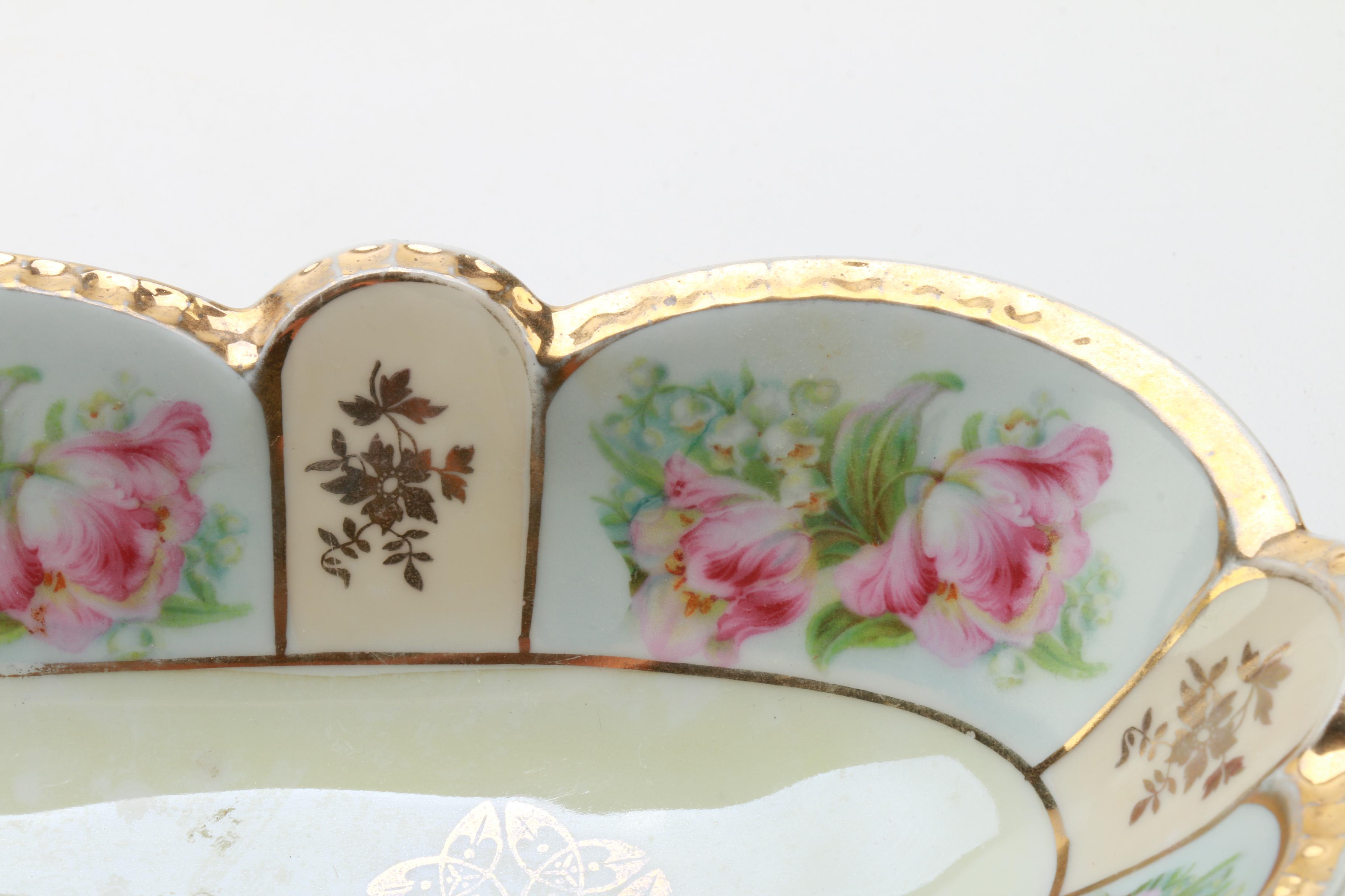 Floral Ceramic and Porcelain Pieces