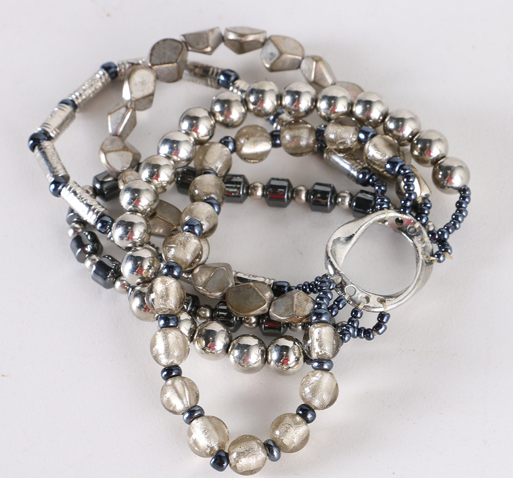 Collection of Silver Tone Costume Jewelry