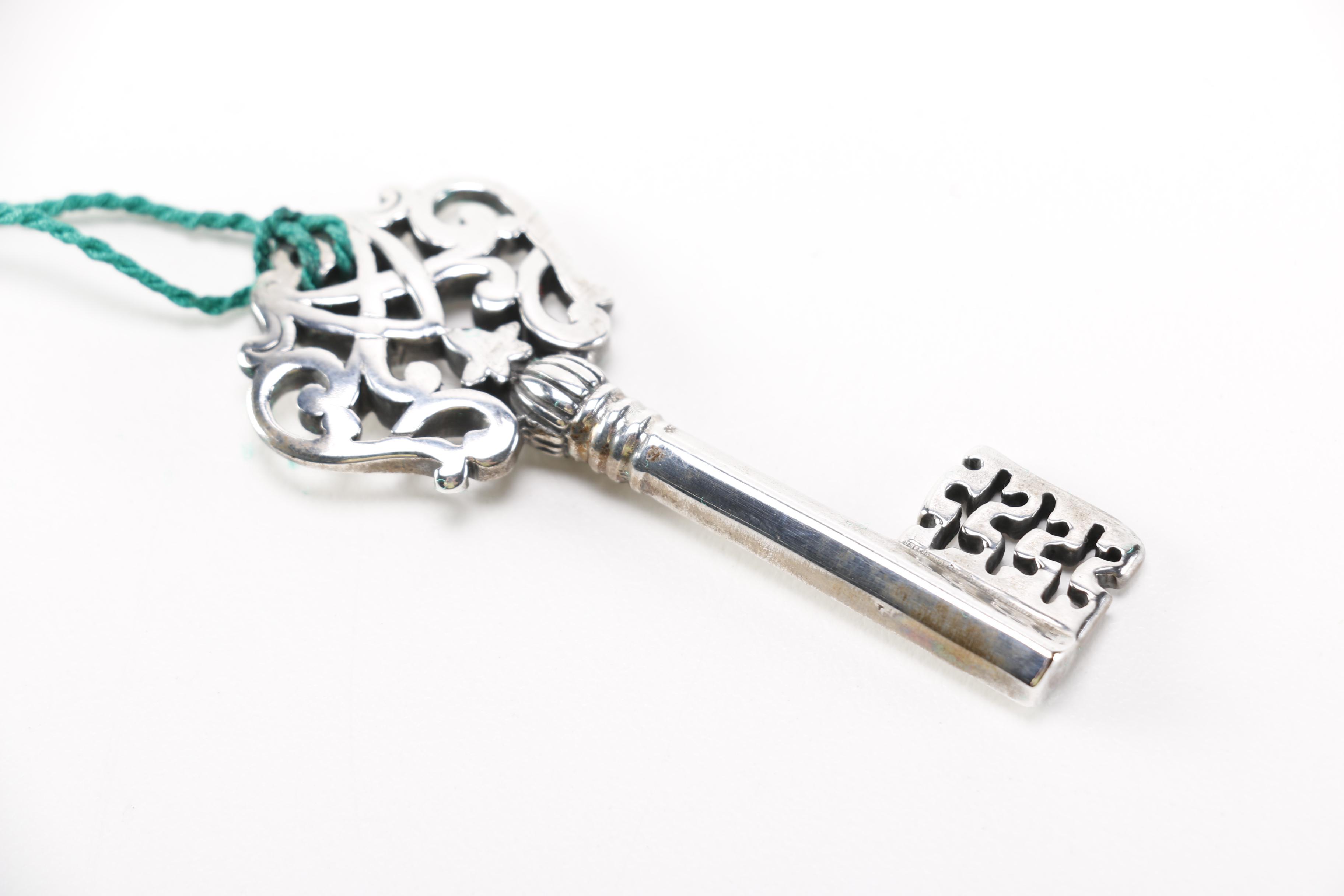 Italian Sterling Silver Key-Shaped Bookmark