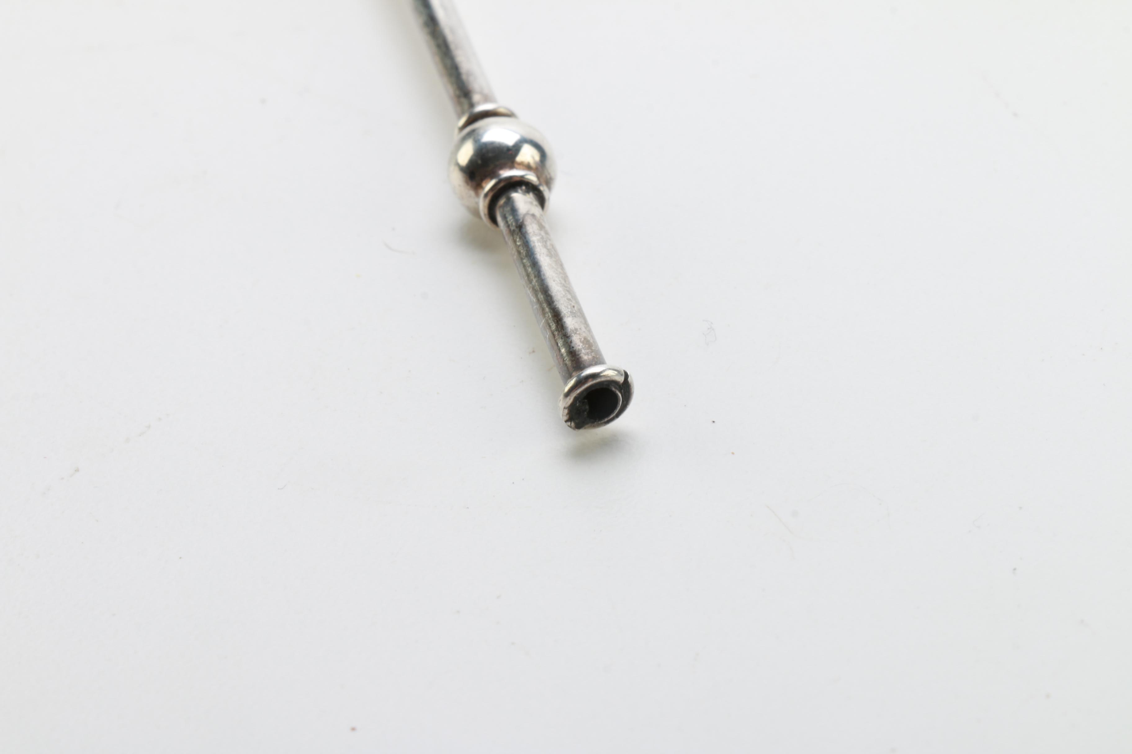 Sterling Silver Cocktail Leaf Stirring Straws