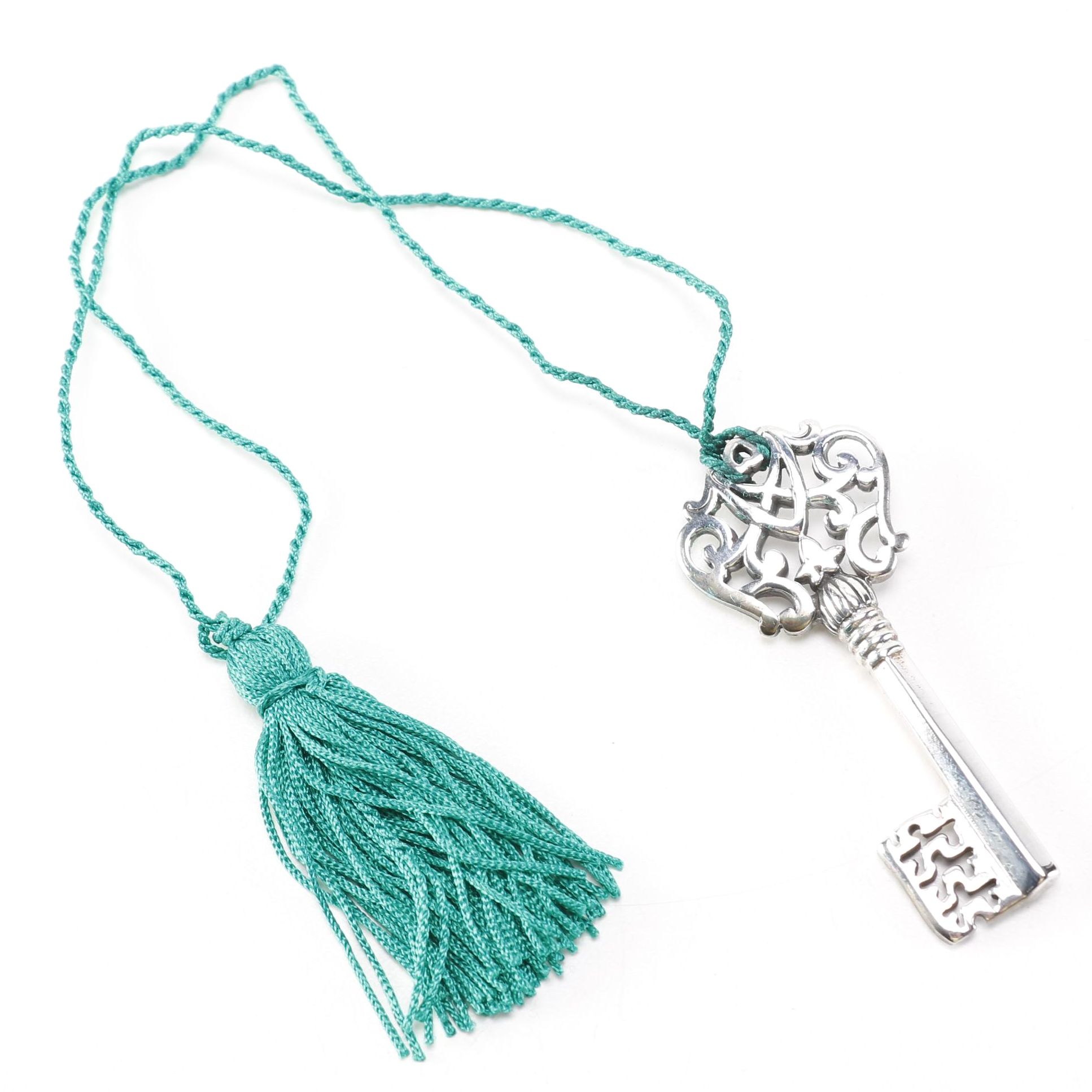 Italian Sterling Silver Key-Shaped Bookmark