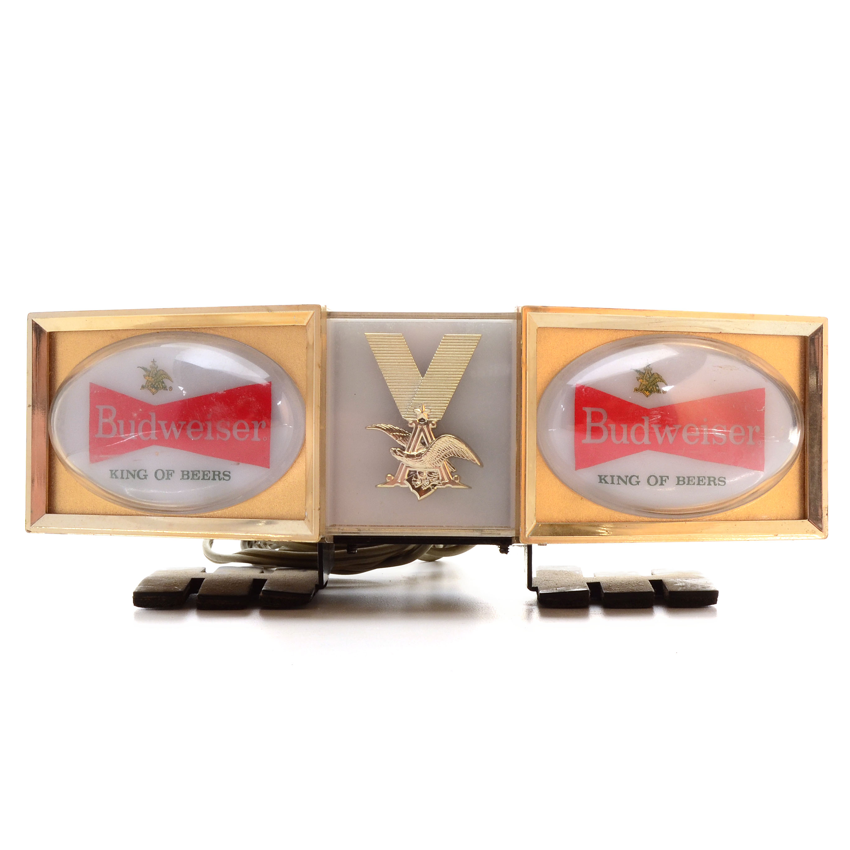 Vintage Budweiser Beer Lighted Cash Register Sign