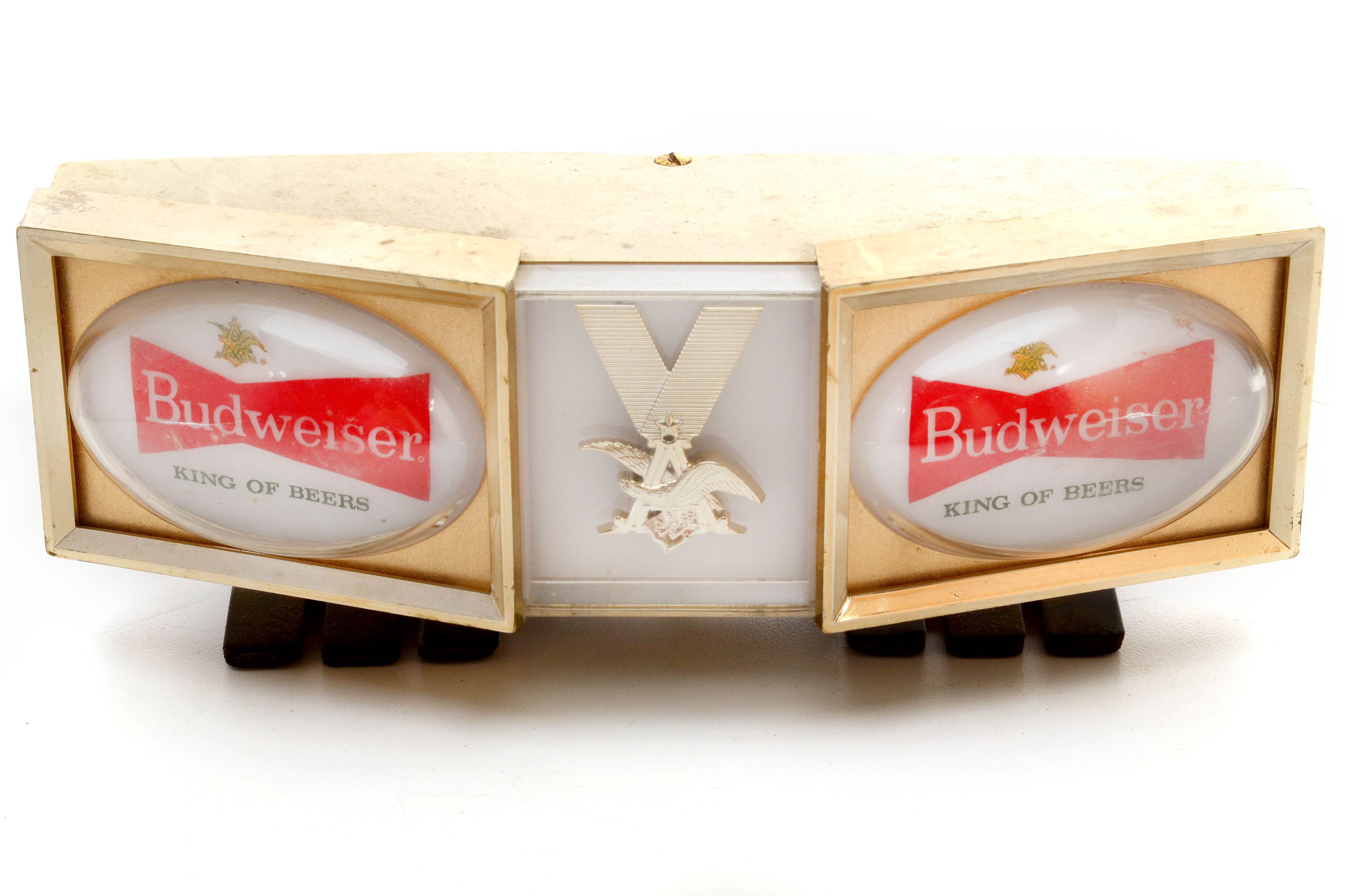 Vintage Budweiser Beer Lighted Cash Register Sign