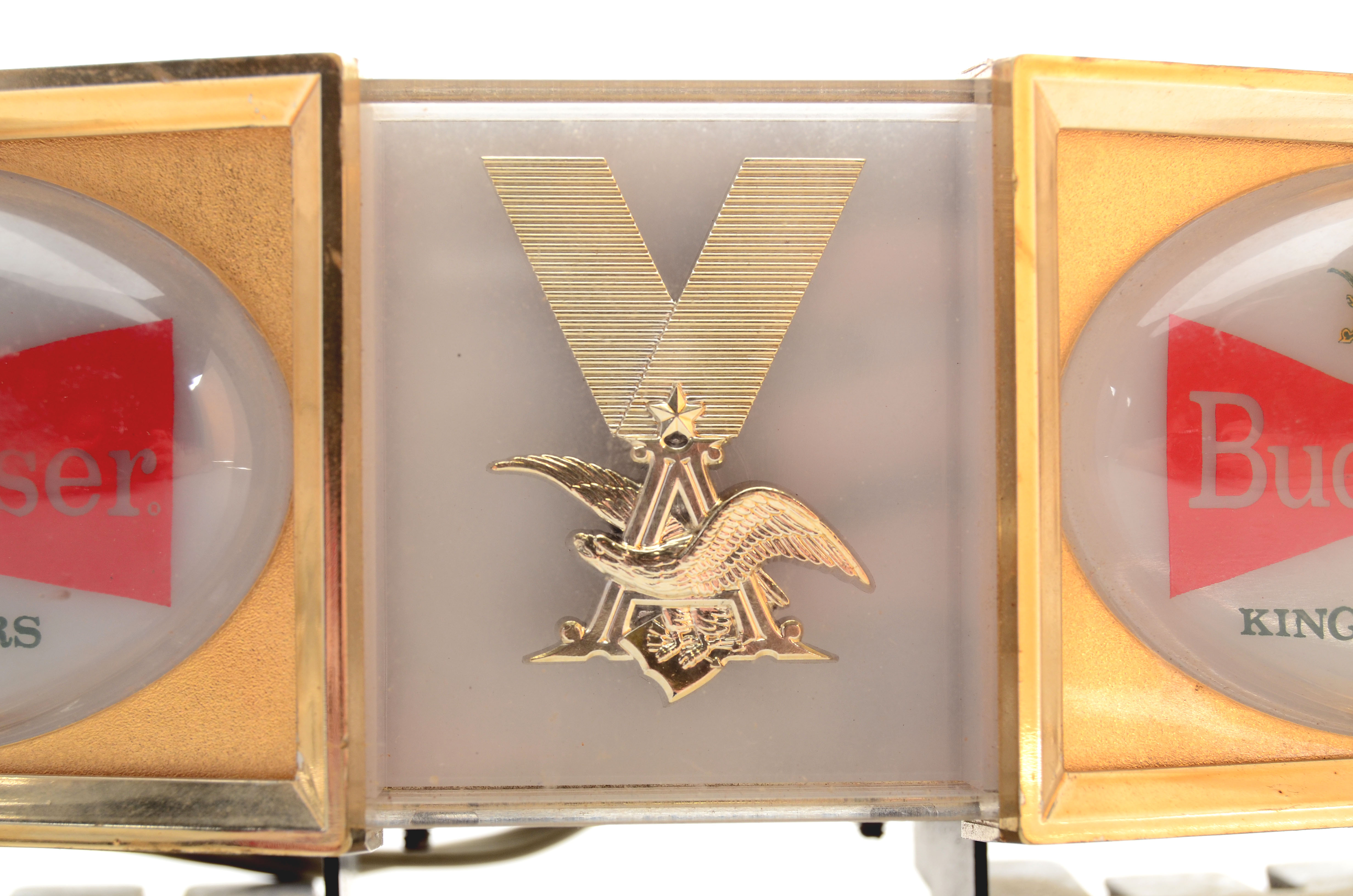 Vintage Budweiser Beer Lighted Cash Register Sign