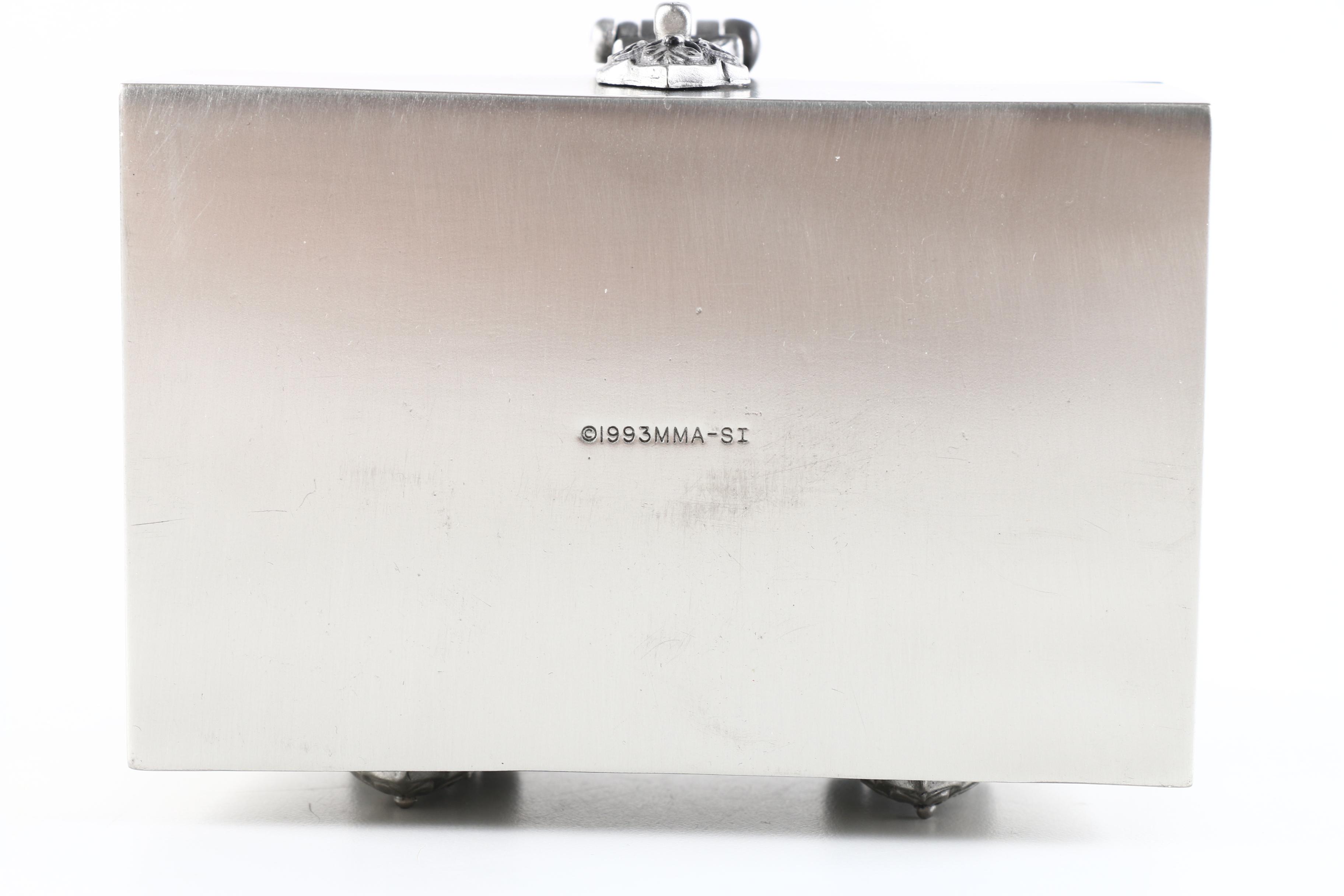 Metropolitan Museum of Art Reproduction Pewter Trinket Box