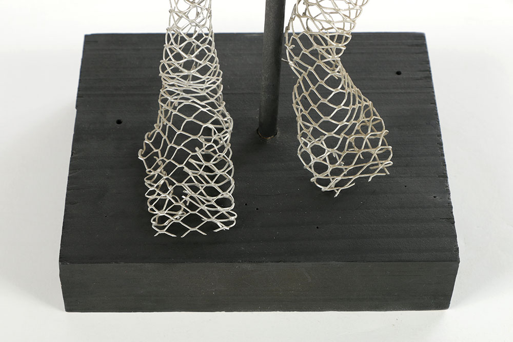 John Tuska Wire Mesh Sculpture Studio Work