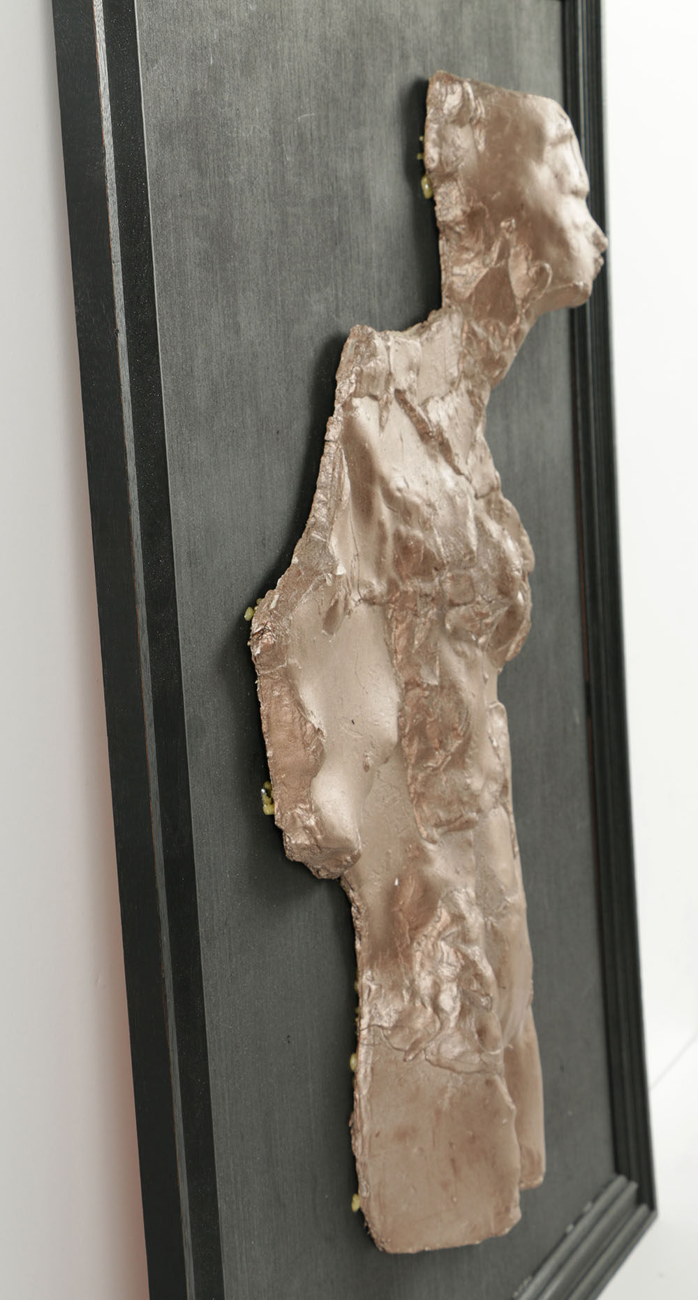 John Tuska Gesso Sculpture with Bronze Pigments "Illumine"