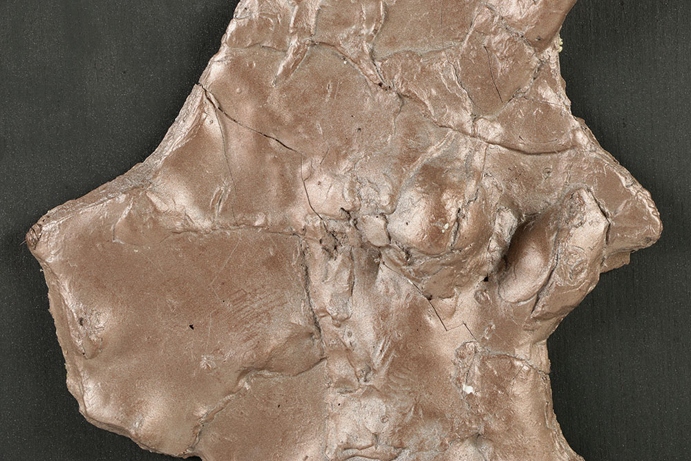 John Tuska Gesso Sculpture with Bronze Pigments "Illumine"