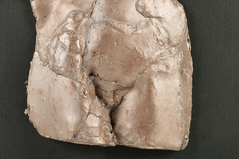 John Tuska Gesso Sculpture with Bronze Pigments "Illumine"