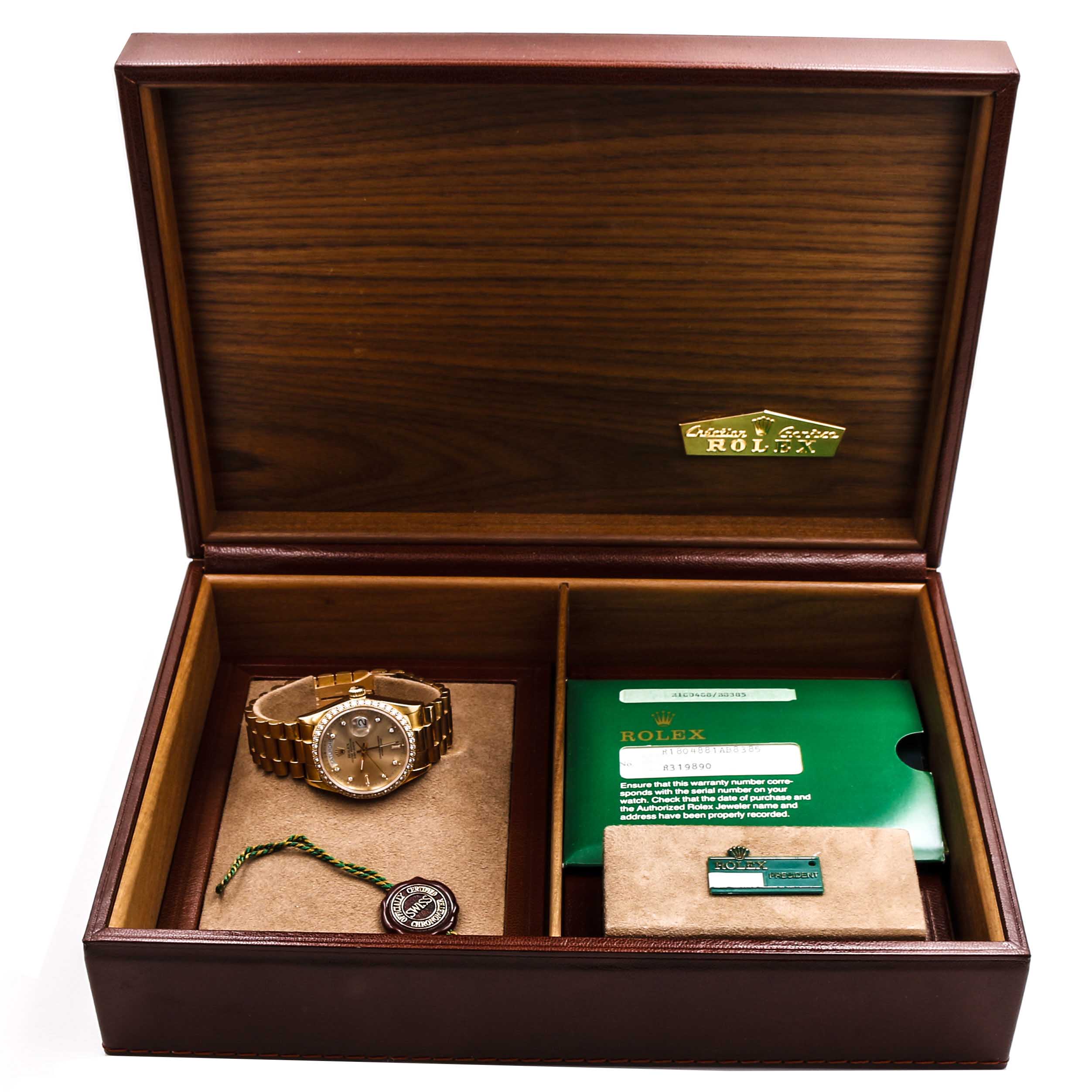 18K Yellow Gold 1.34 CTW Diamond Rolex Oyster Perpetual Watch