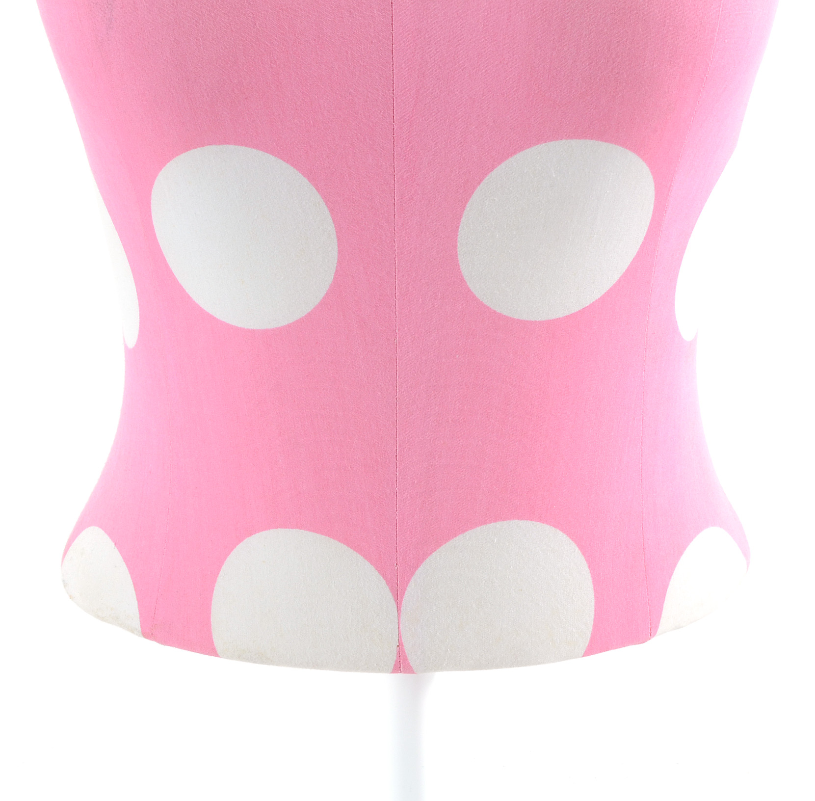 Pink Polka Dot Torso Mannequin