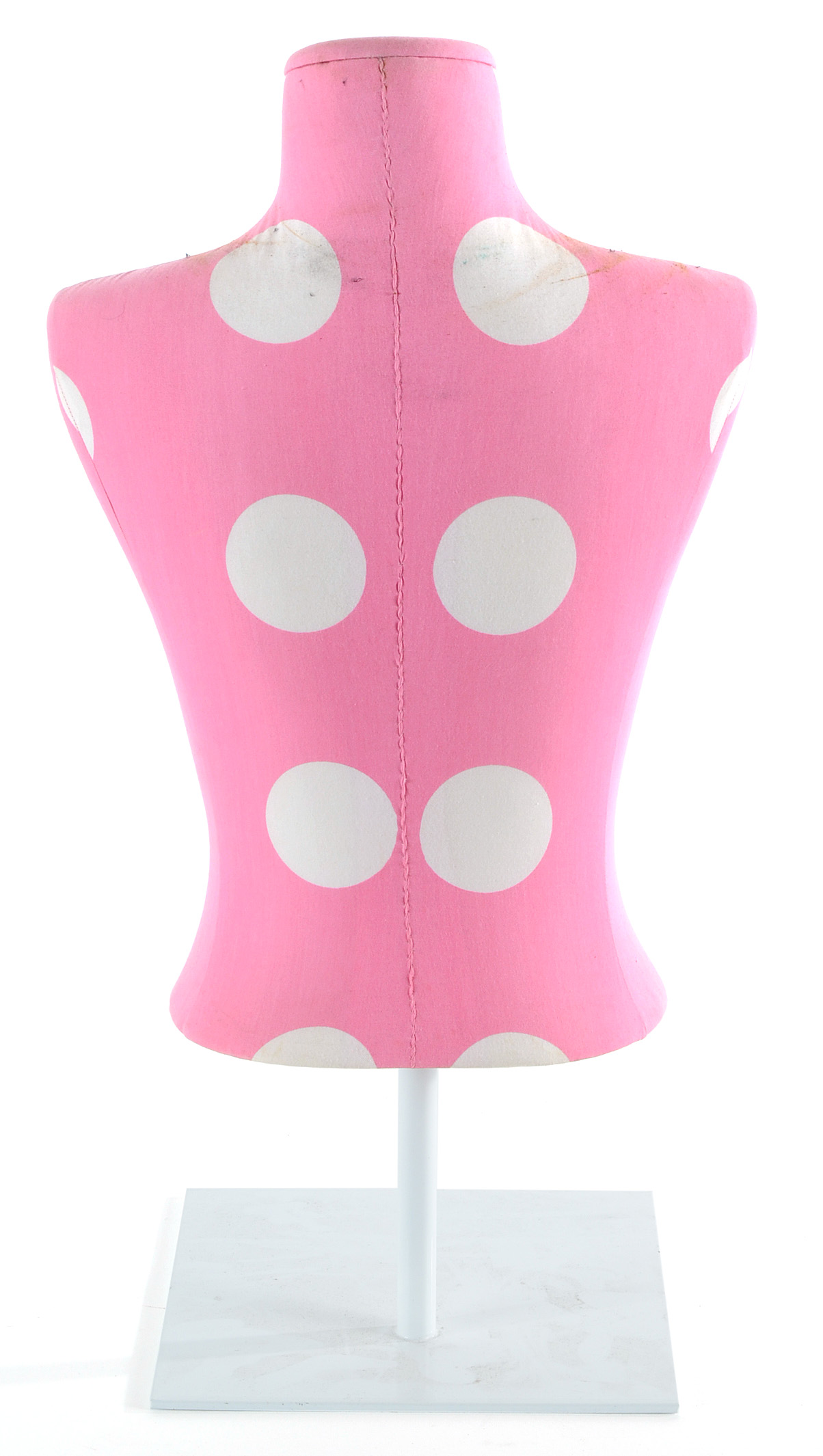 Pink Polka Dot Torso Mannequin