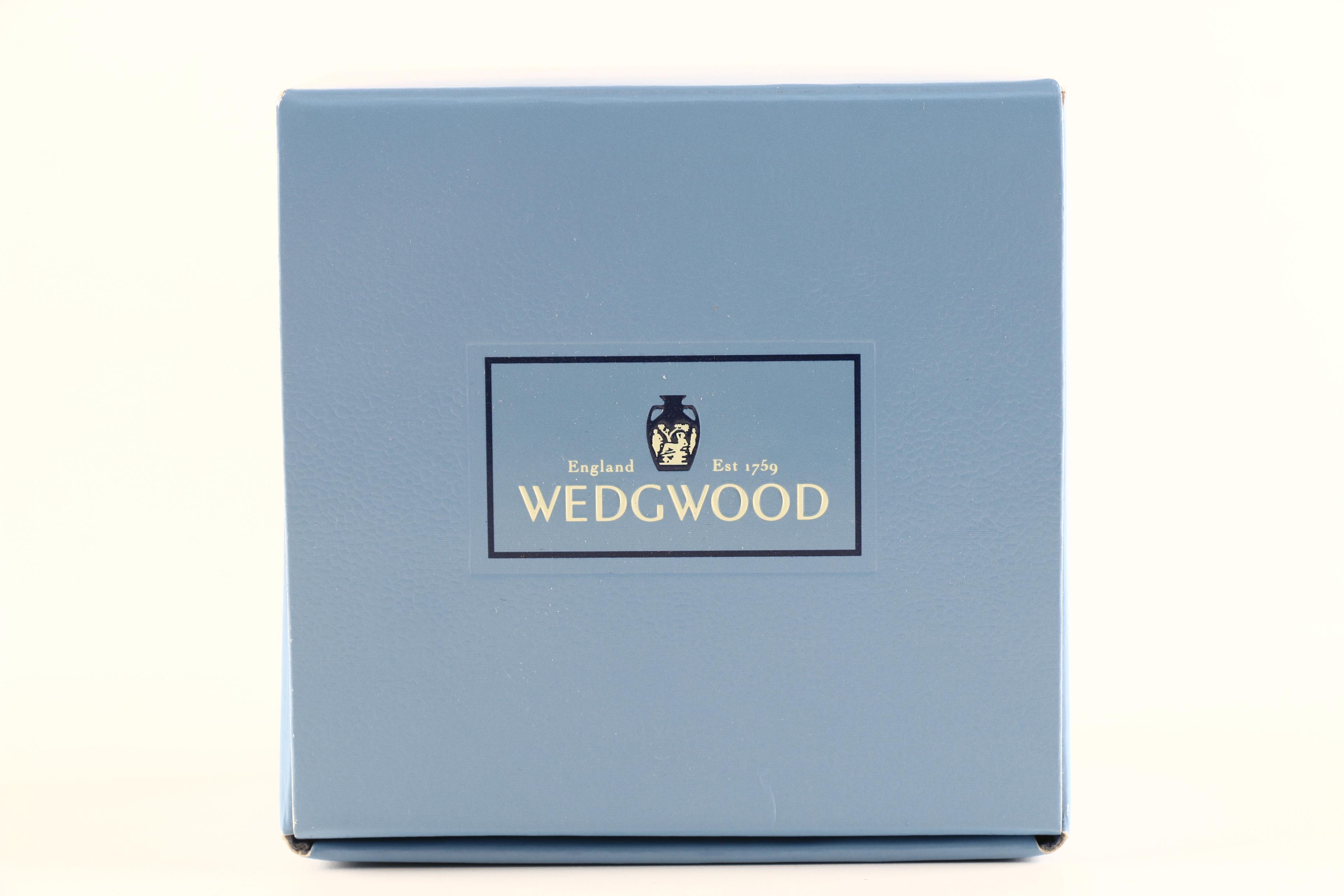 Wedgwood Portland Blue Jasperware Trinket Box