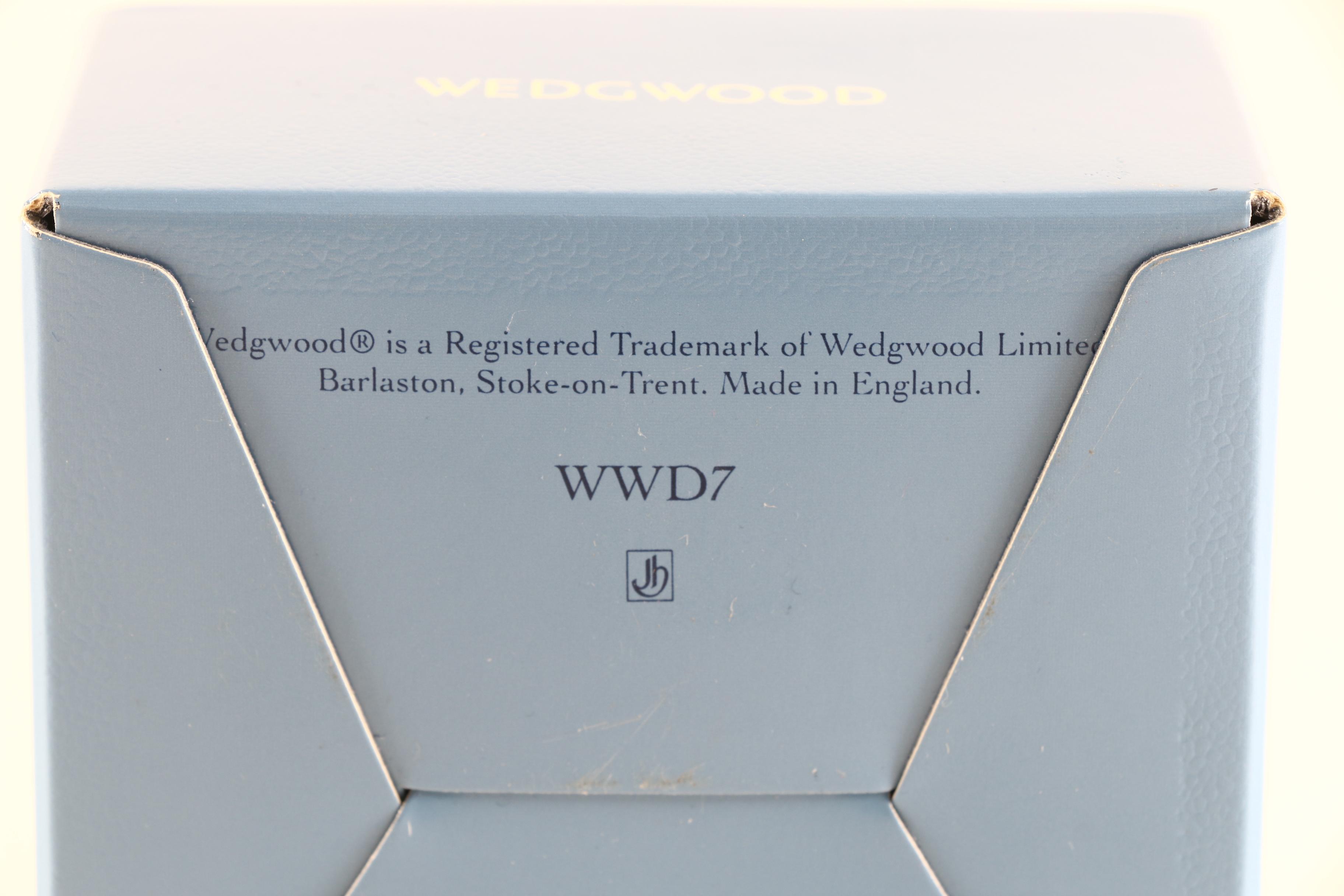 Wedgwood Portland Blue Jasperware Trinket Box