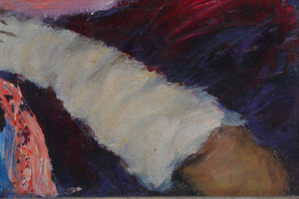 Esther Seymour-Stevenson Original 1972 Oil on Canvas Portrait "Alice Marguerite Marrland"