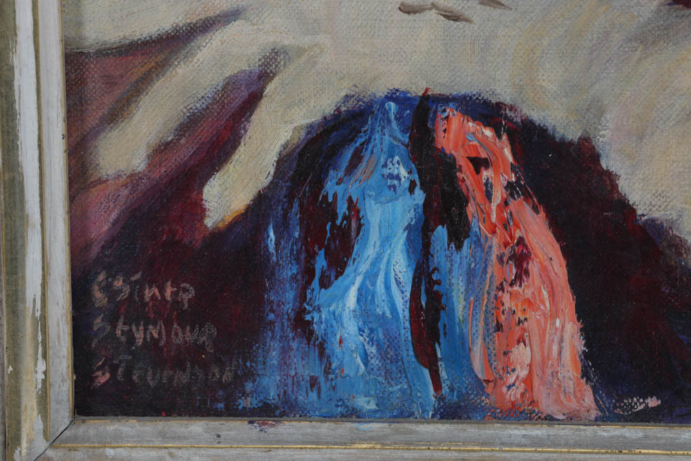 Esther Seymour-Stevenson Original 1972 Oil on Canvas Portrait "Alice Marguerite Marrland"