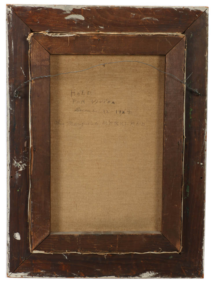 Esther Seymour-Stevenson Original 1972 Oil on Canvas Portrait "Alice Marguerite Marrland"