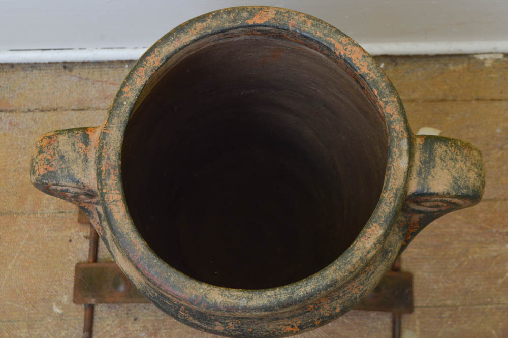 Hand Made Large Decorative Bullet Vase by Melvin Pagan on Metal Stand