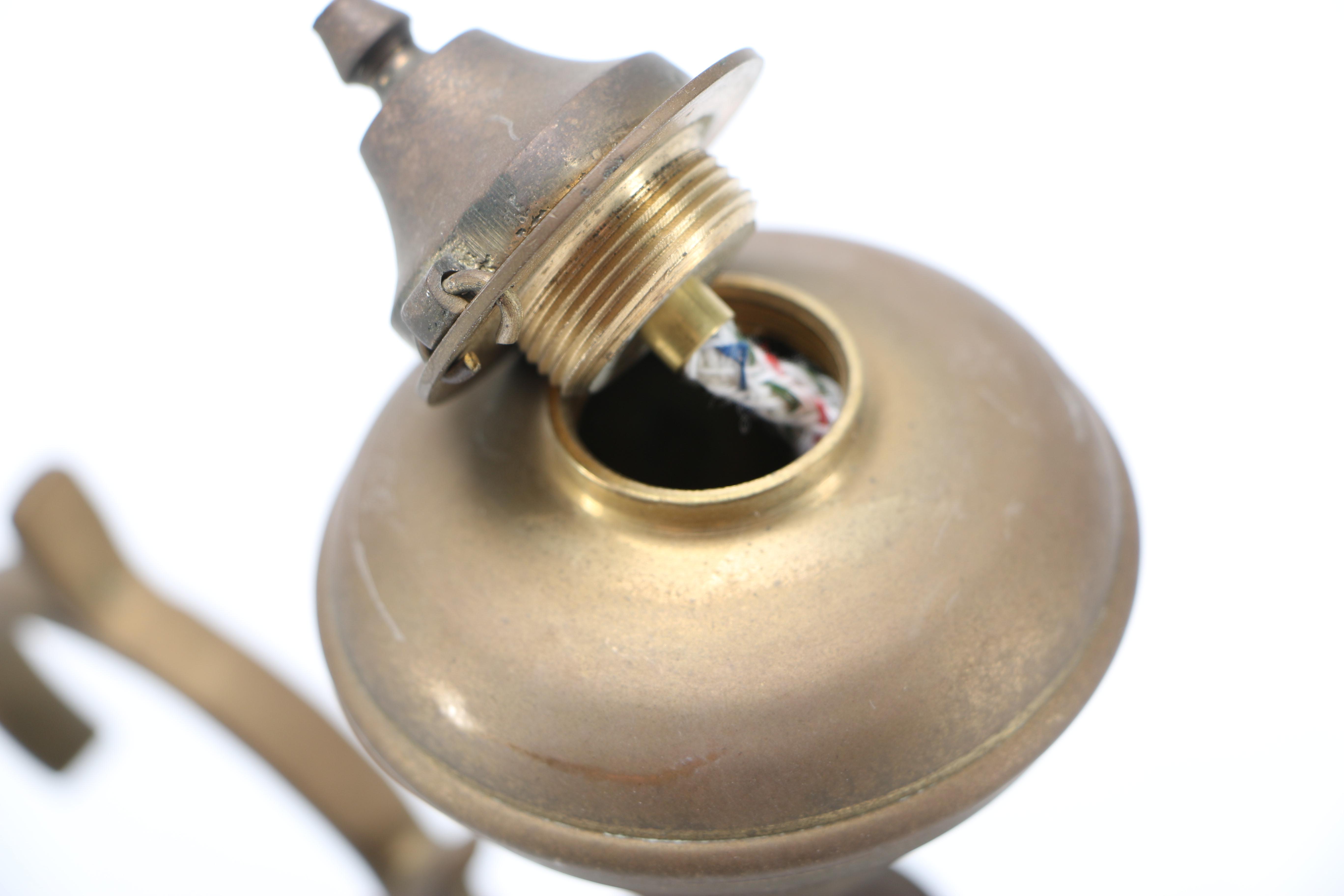 Brass Frame Oil Lamp