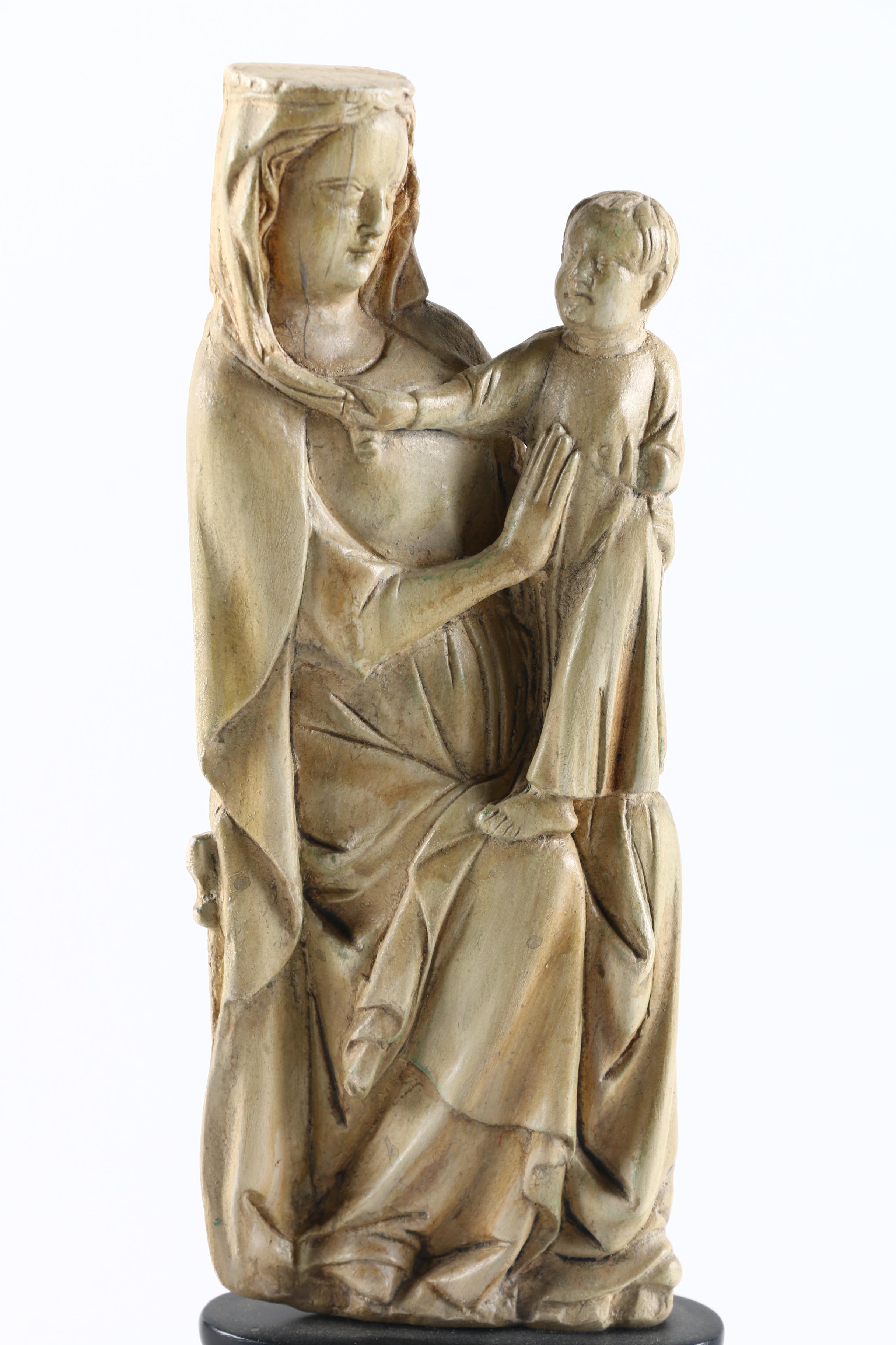 Reproduction Medieval Madonna and Child Statue