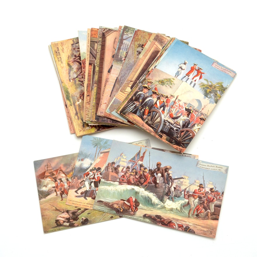 Complete Collection of Tuck's Post Cards British Battles from UK