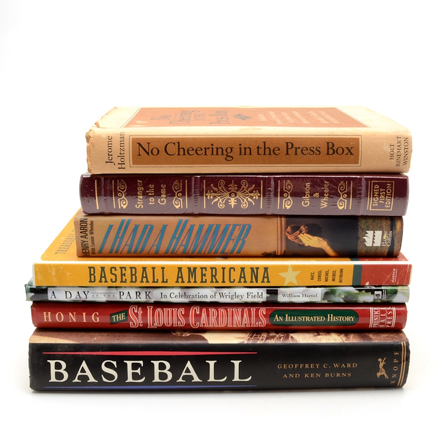 Assortment of Books on Baseball