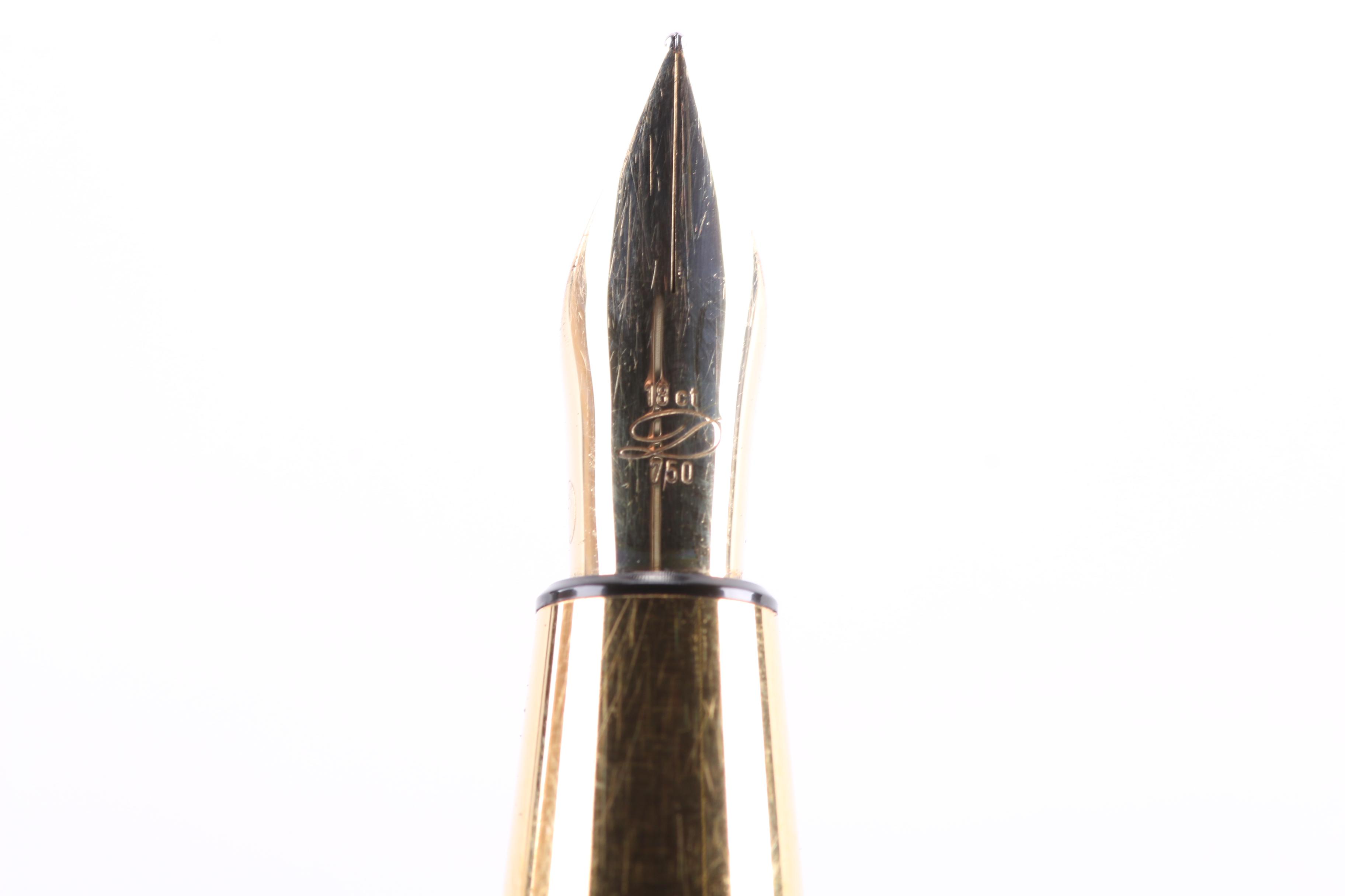 S.T. Dupont 18k Gold Nib Fountain Pen