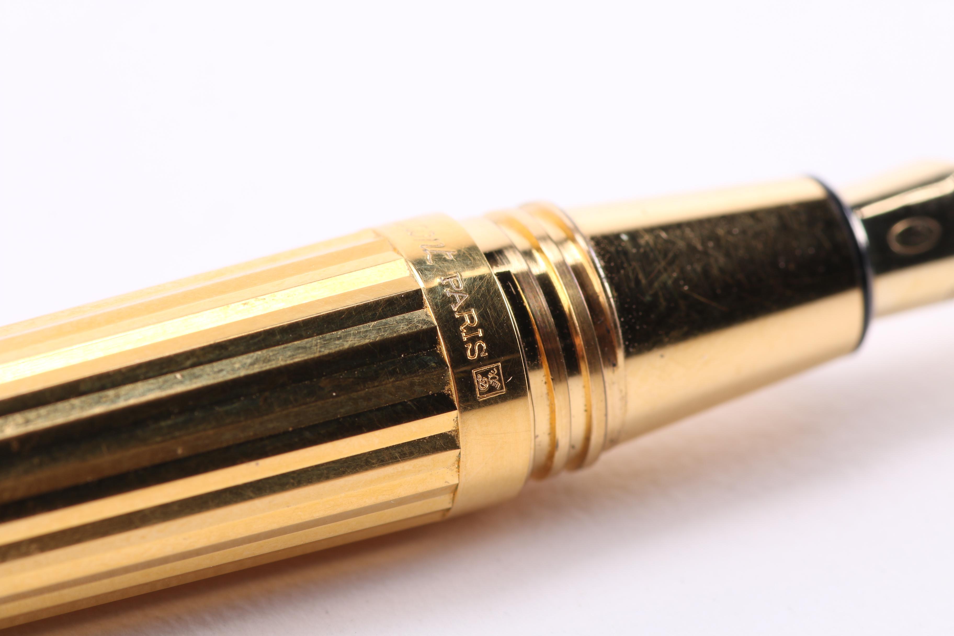 S.T. Dupont 18k Gold Nib Fountain Pen