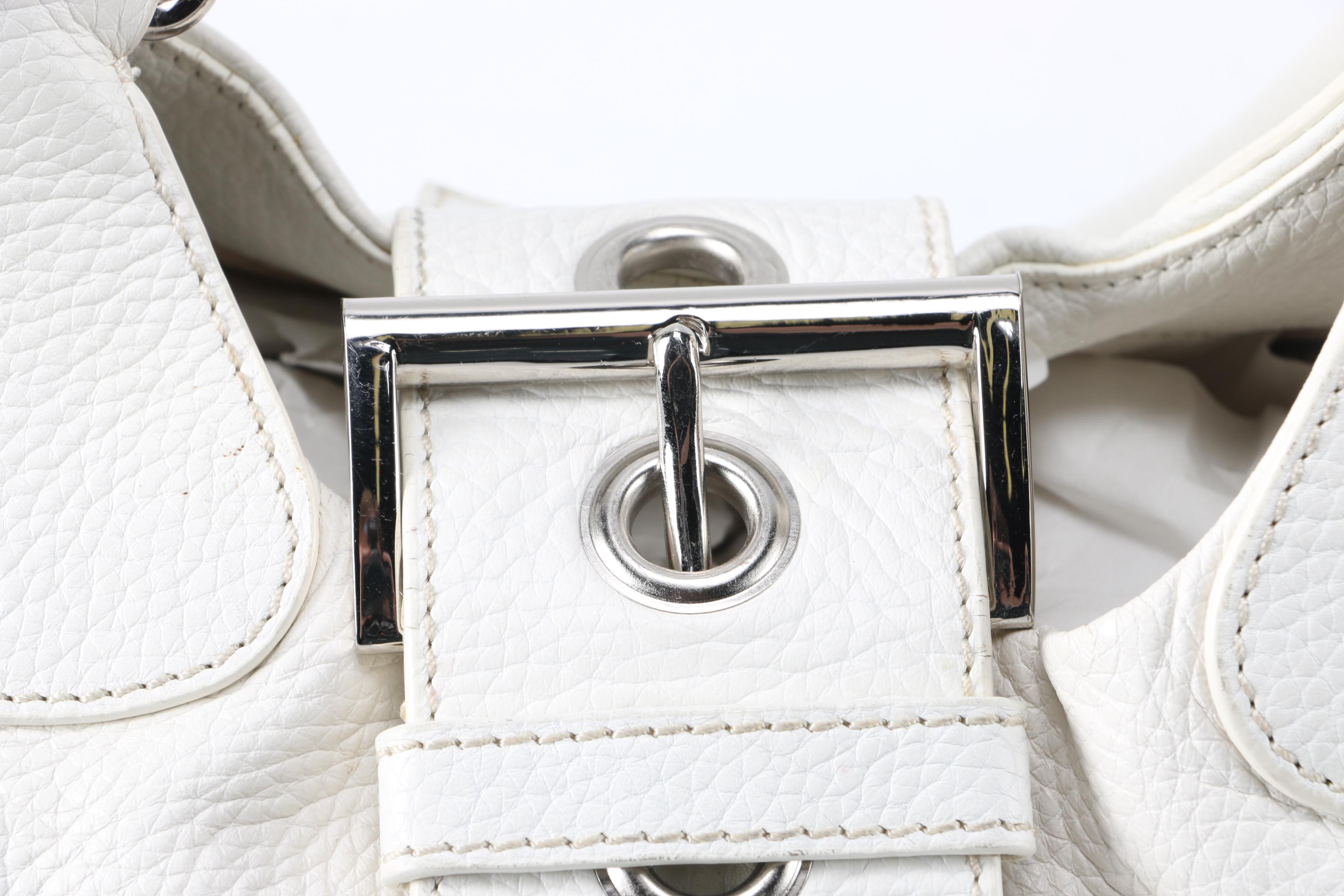 Prada White Leather Handbag